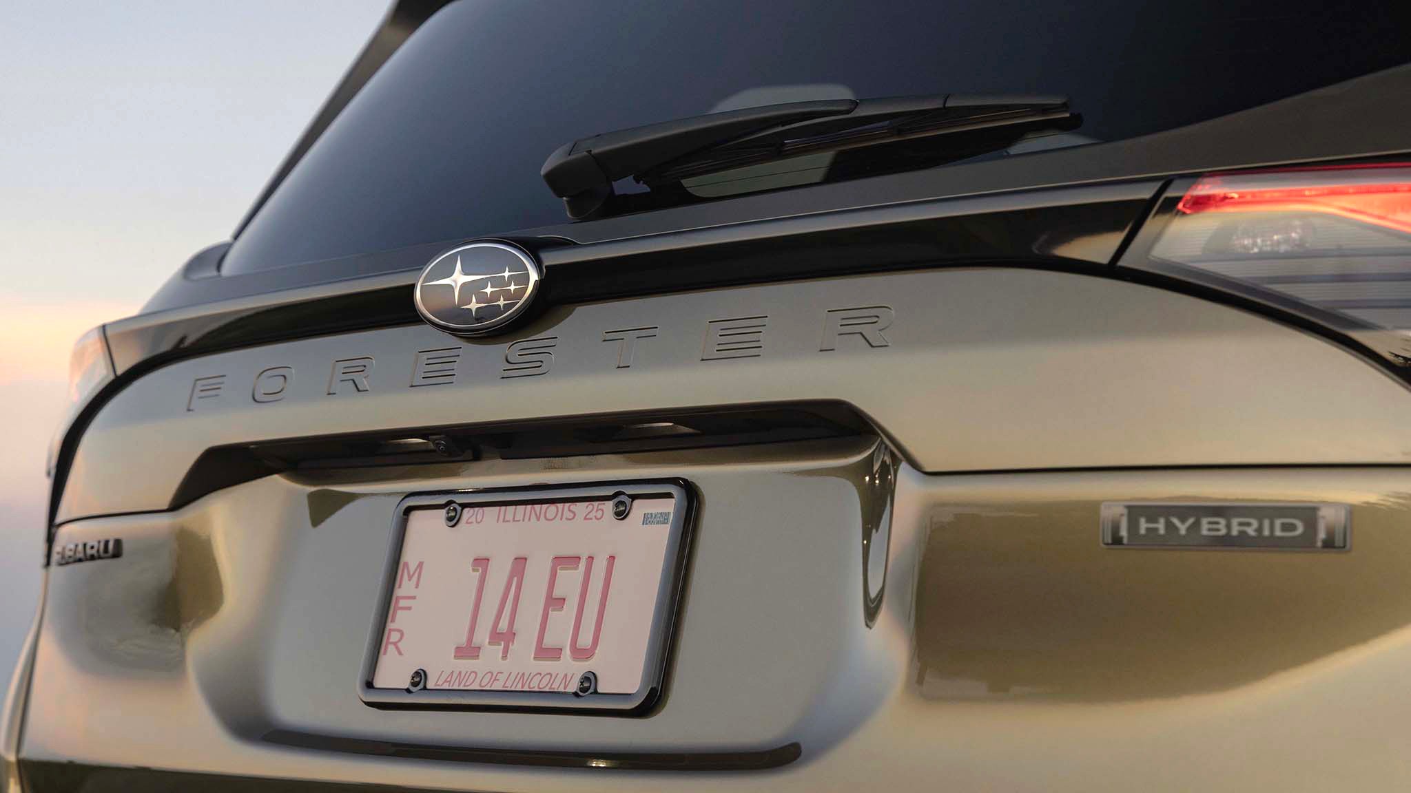 2025 subaru forester hybrid first drive 038 rear badge