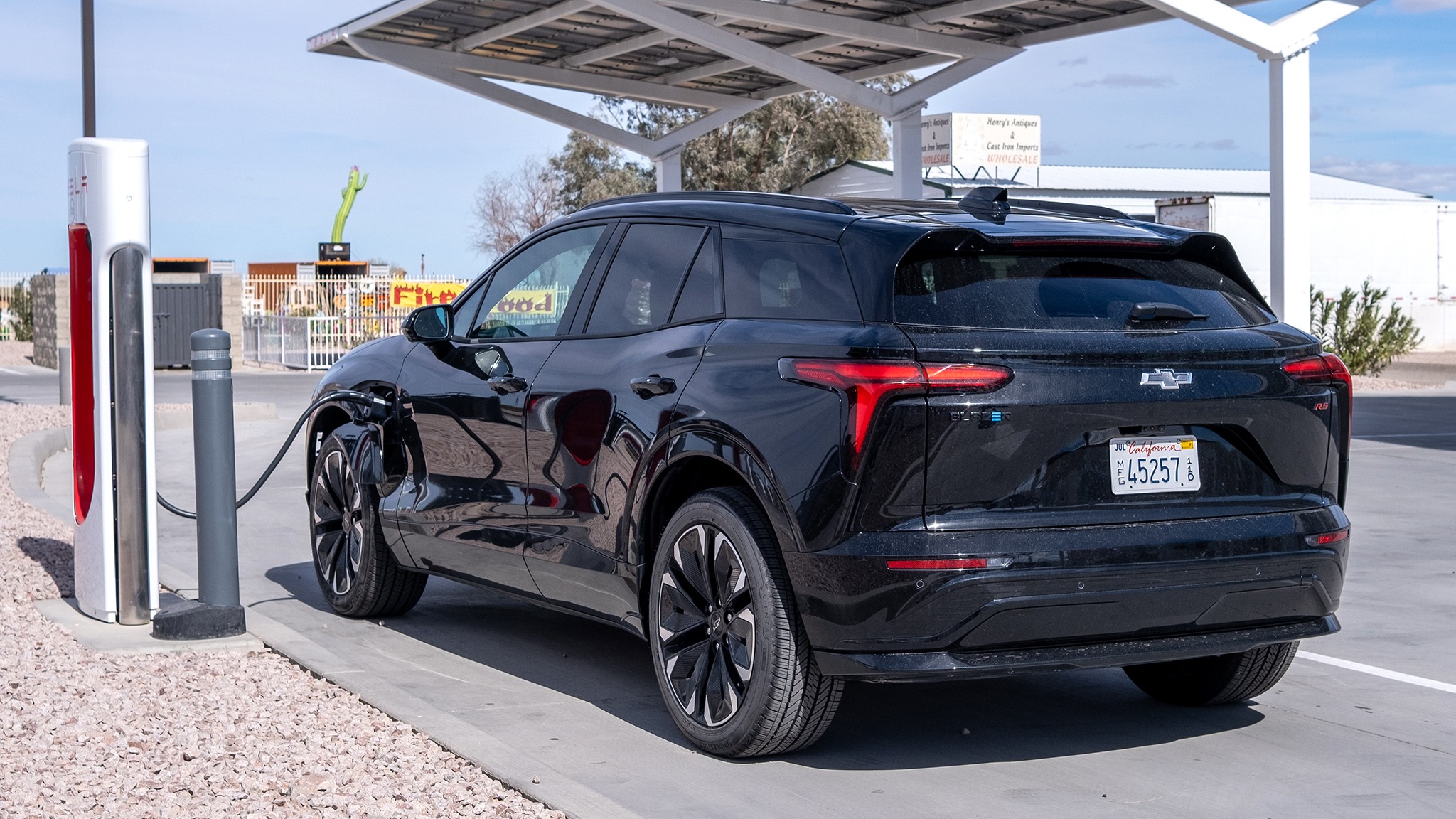 2025 chevrolet blazer ev rs rwd tesla supercharger roadtrip 8
