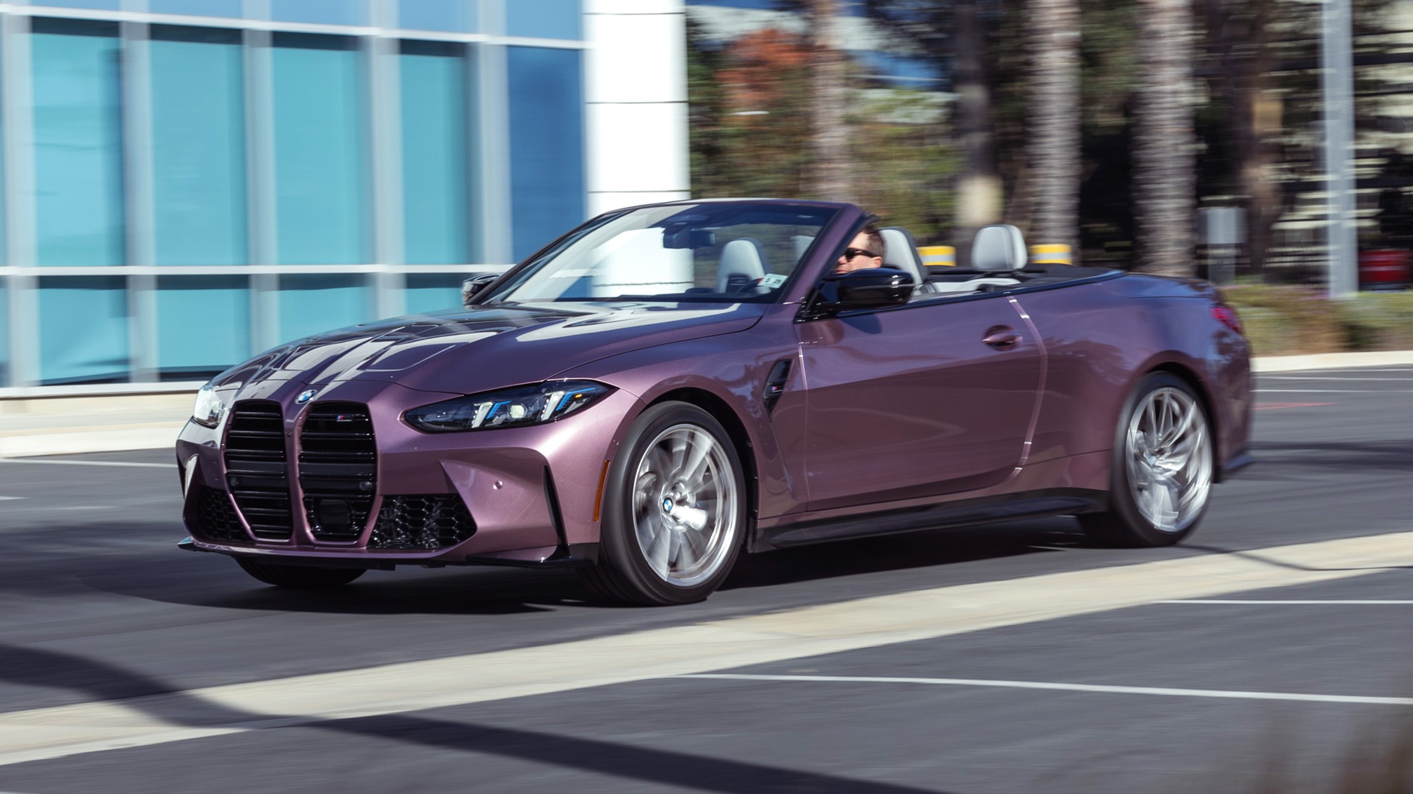 004 2025 BMW M4 Convertible Front Three Quarter Action