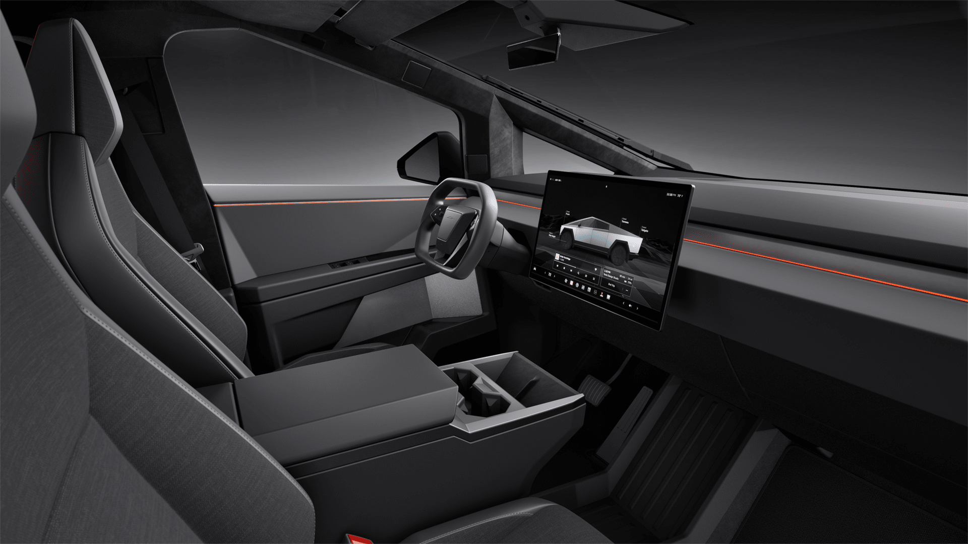 2025 Tesla Cybertruck RWD Long Range interior