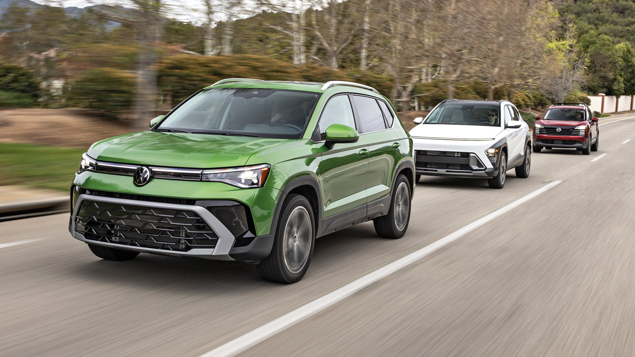 001 2025 Volkswagen Taos Nissan Kicks Hyundai Kona Lead