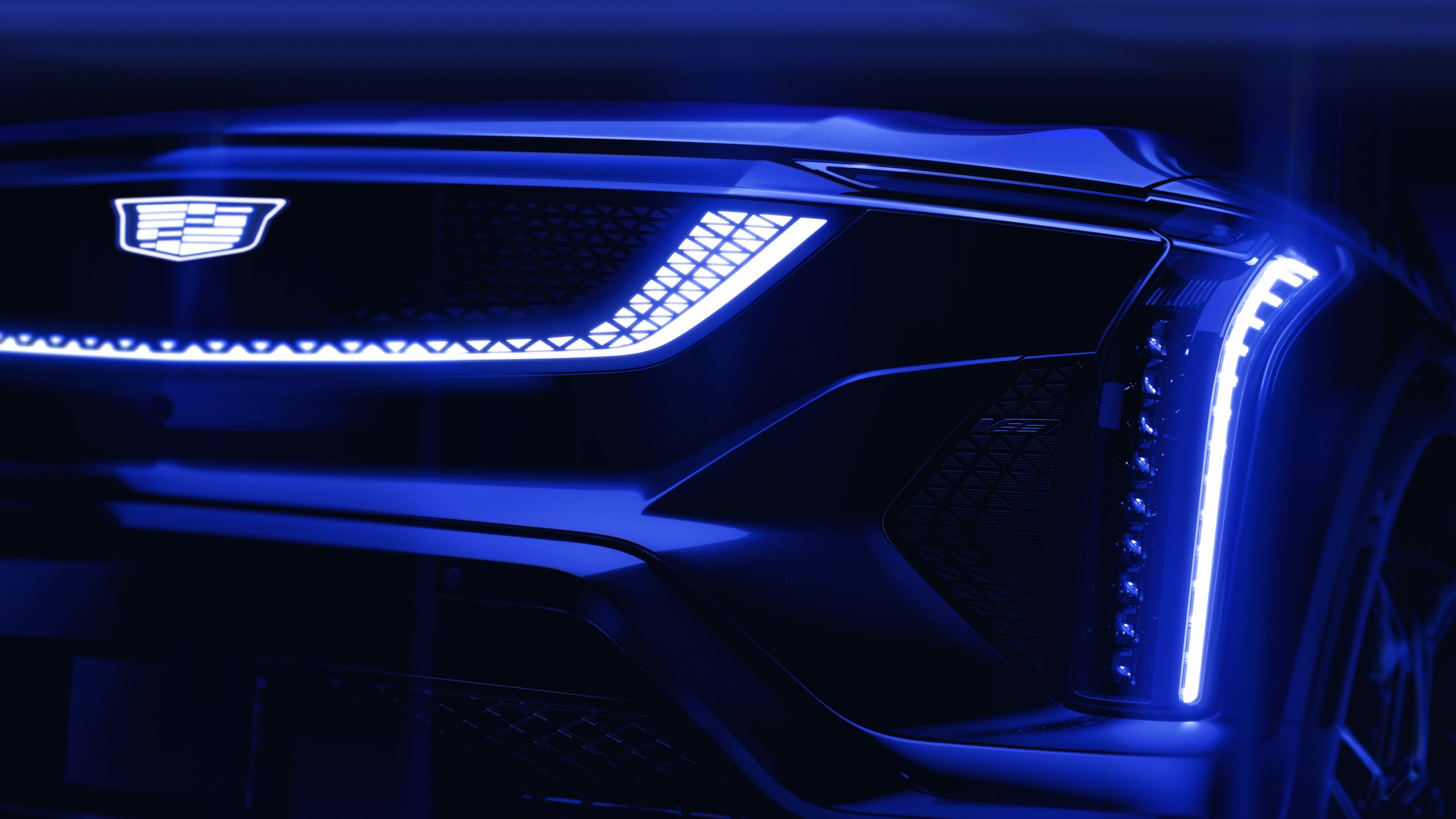 2026 Cadillac Optiq V front view teaser