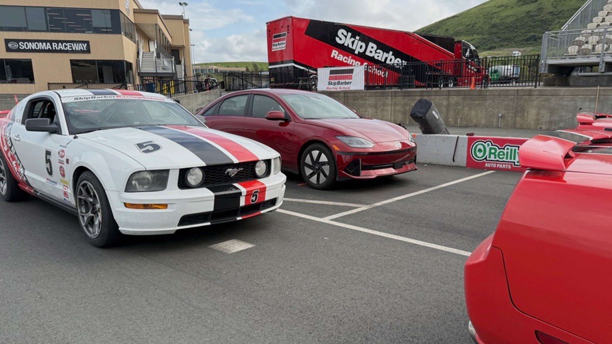 2024 hyundai ioniq6 long term at sonoma raceway with mustang