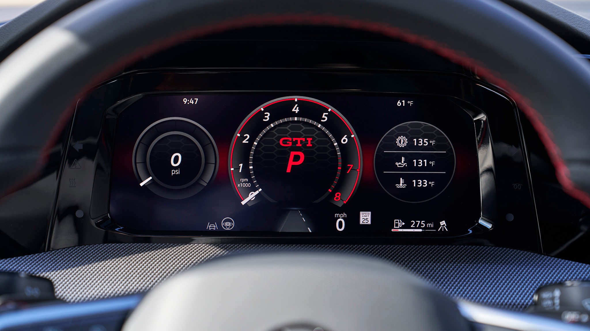 9 2025 Volkswagen GTI autobahn kings red