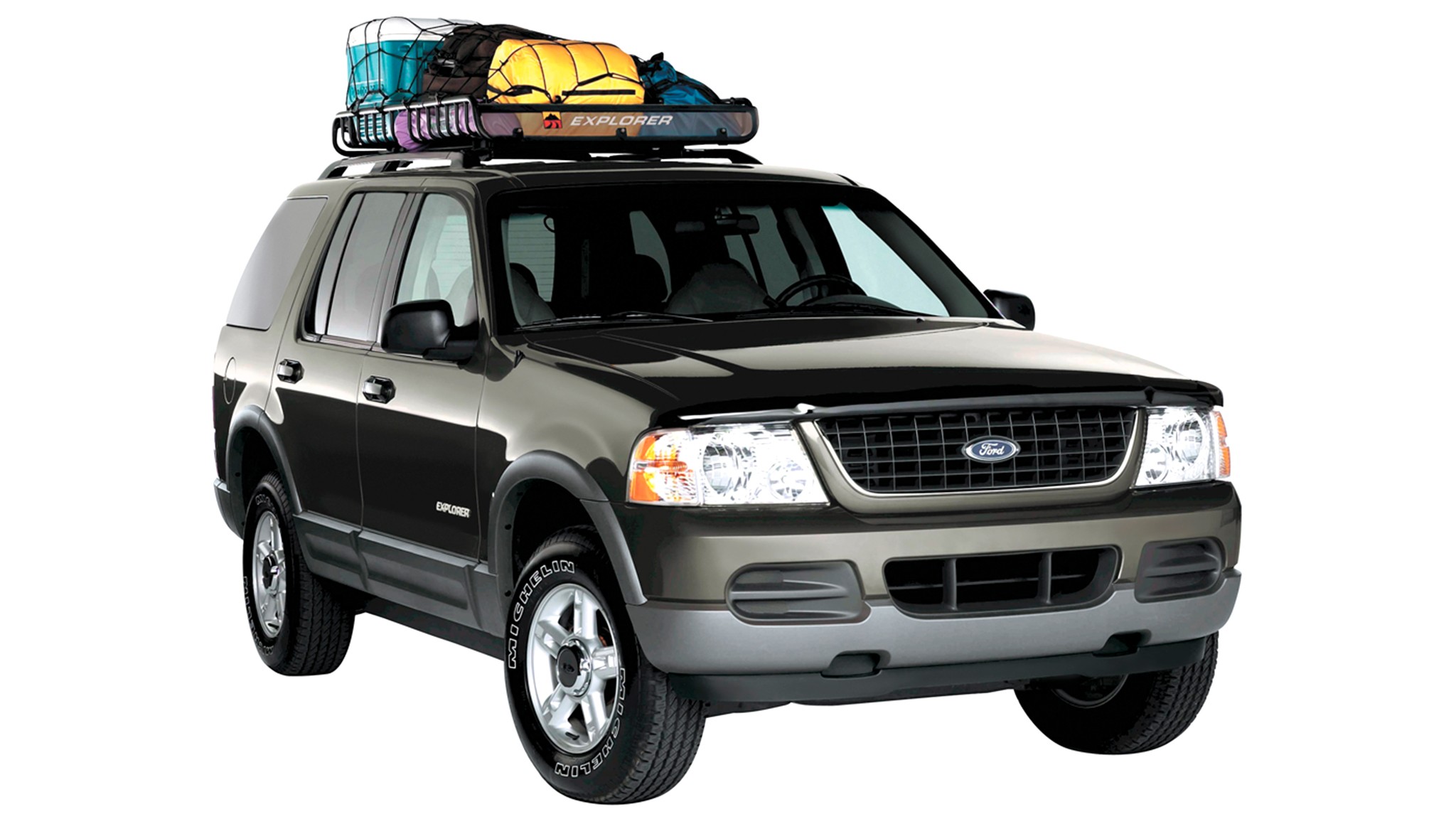 012 2004 Ford Explorer NBX black front three quarter