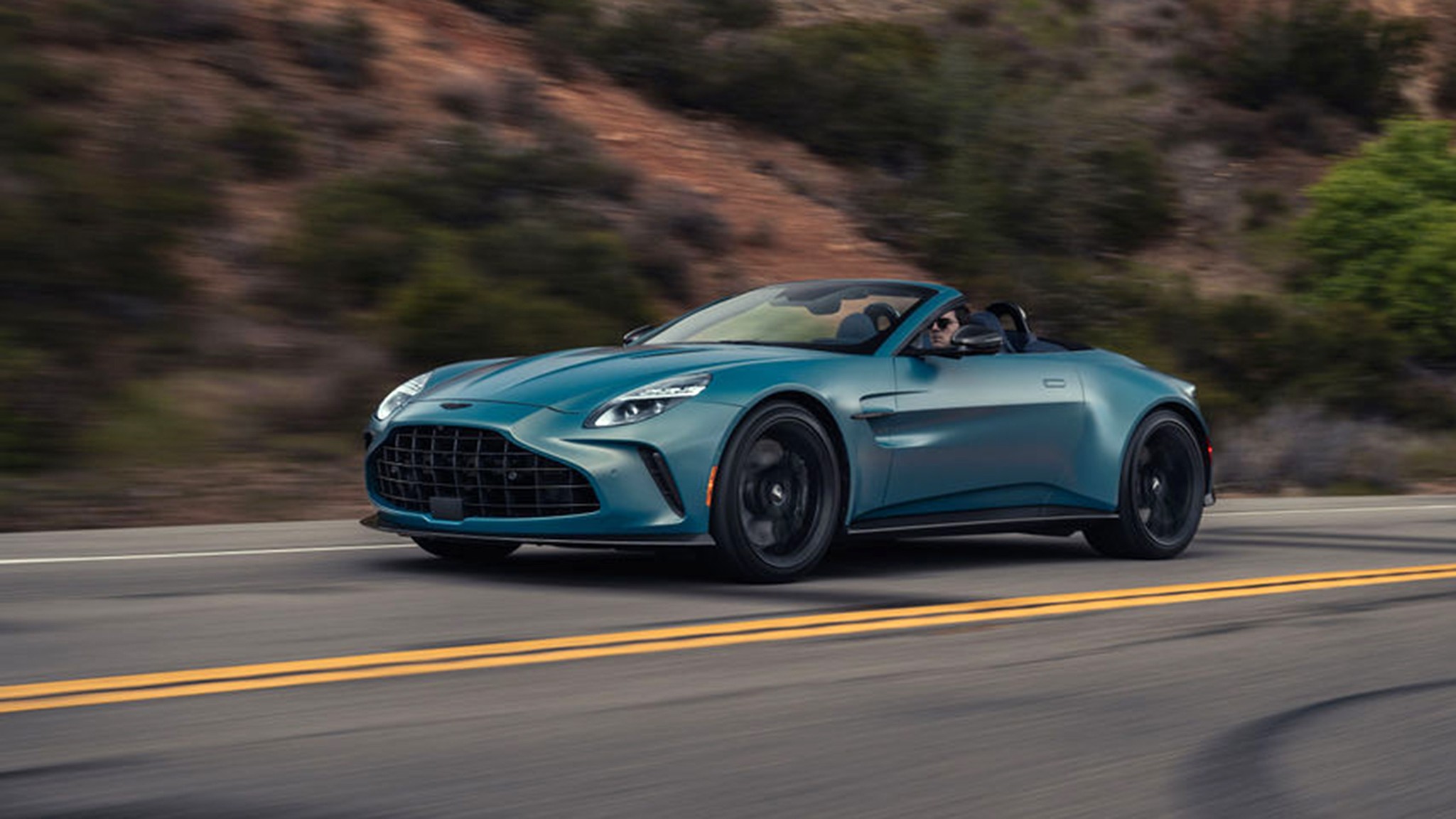 002 2026 Aston Martin Vantage Roadster Satin Iridescent Sapphire