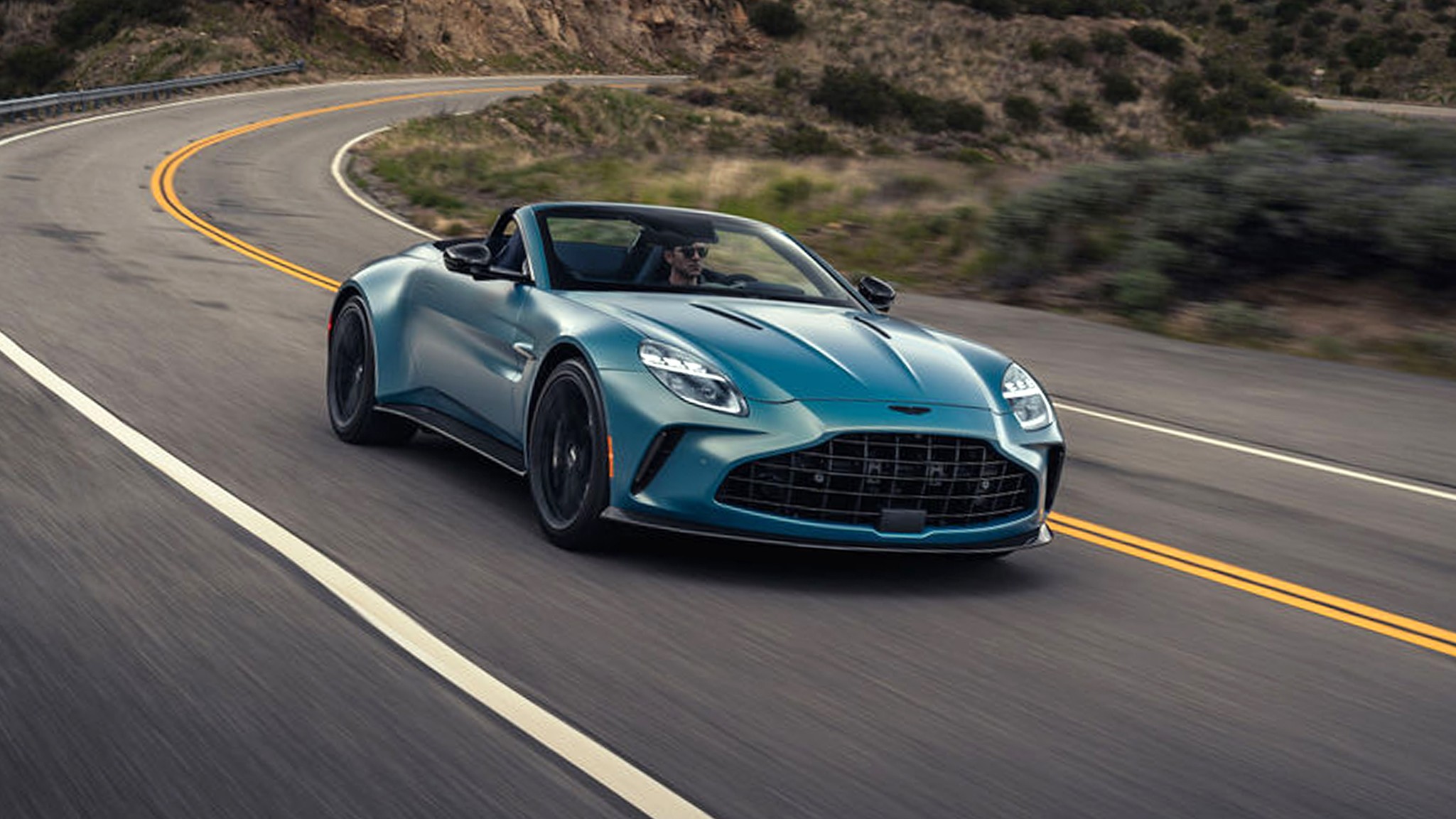 003 2026 Aston Martin Vantage Roadster Satin Iridescent Sapphire