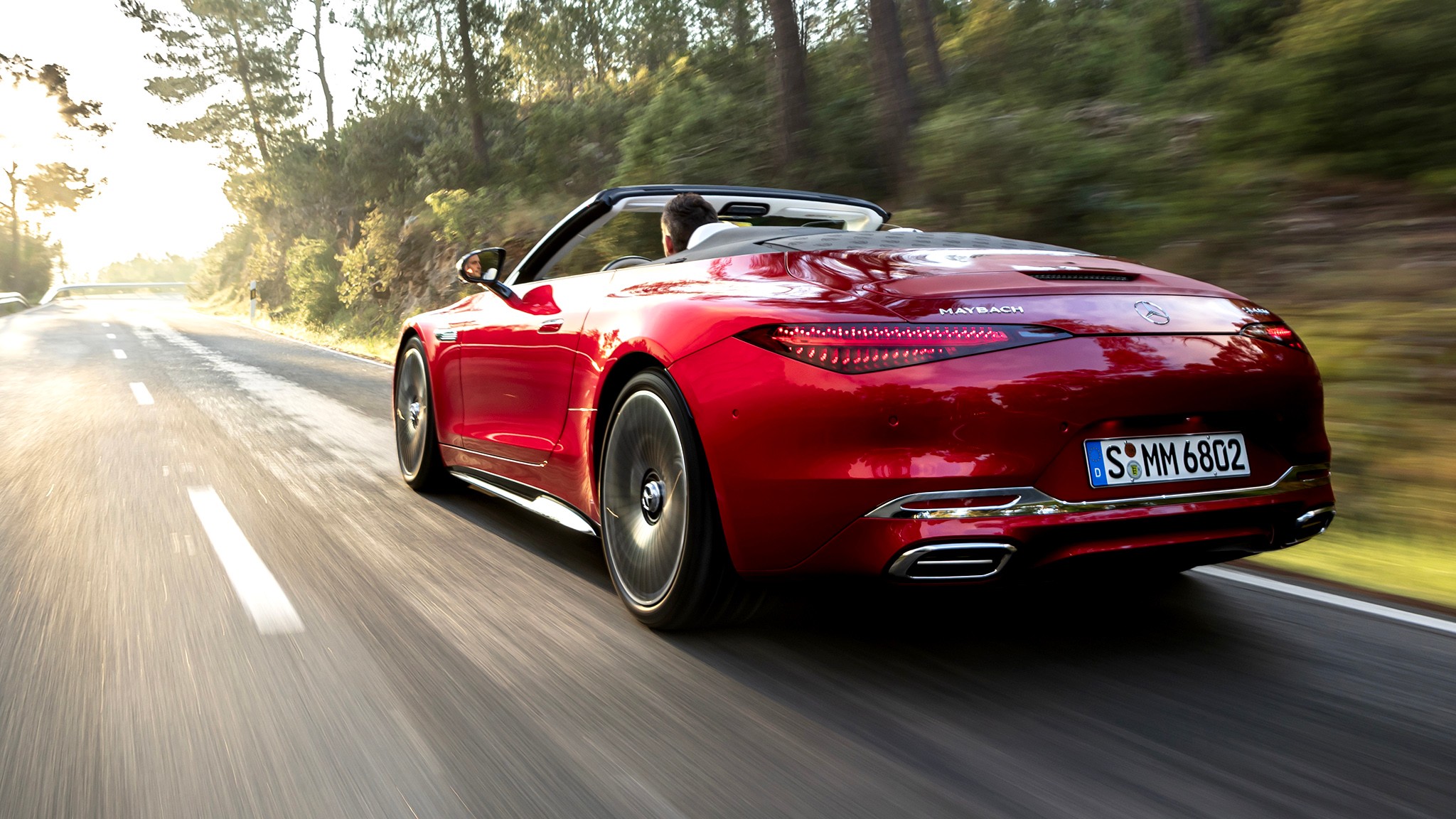 14 2026 Mercedes Maybach SL680 Red First Drive