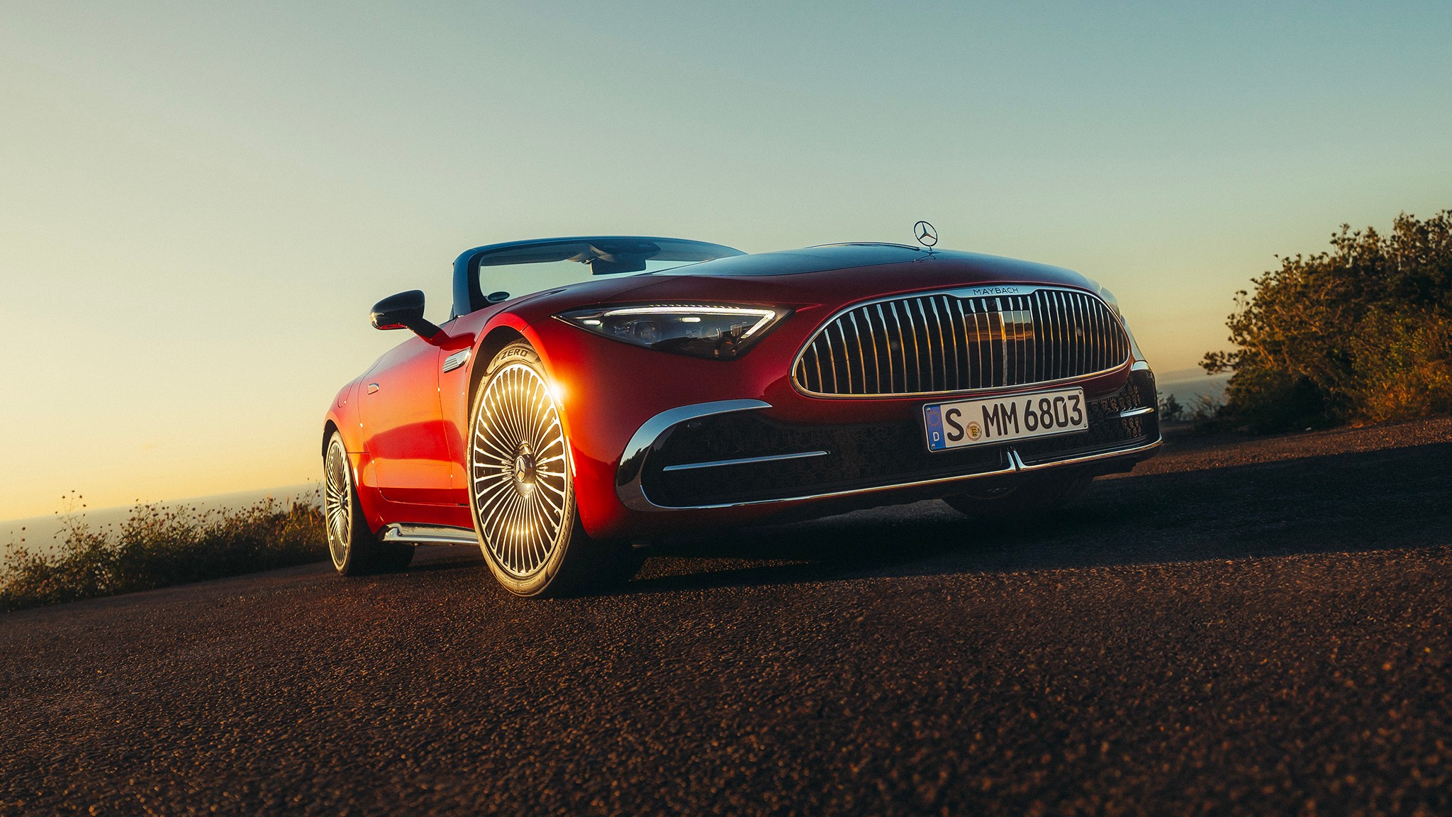 20 2026 Mercedes Maybach SL680 Red First Drive