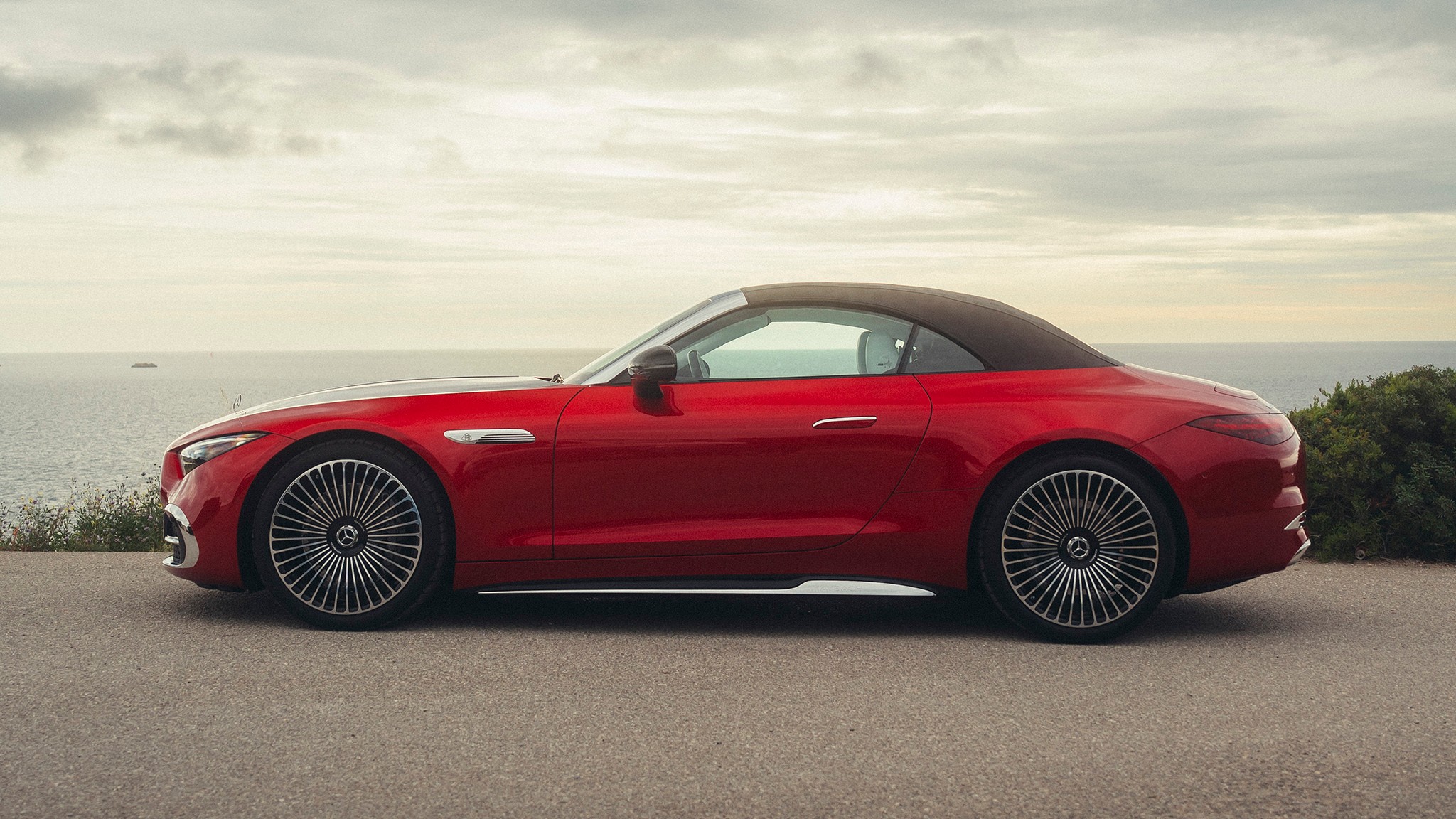 35 2026 Mercedes Maybach SL680 Red First Drive