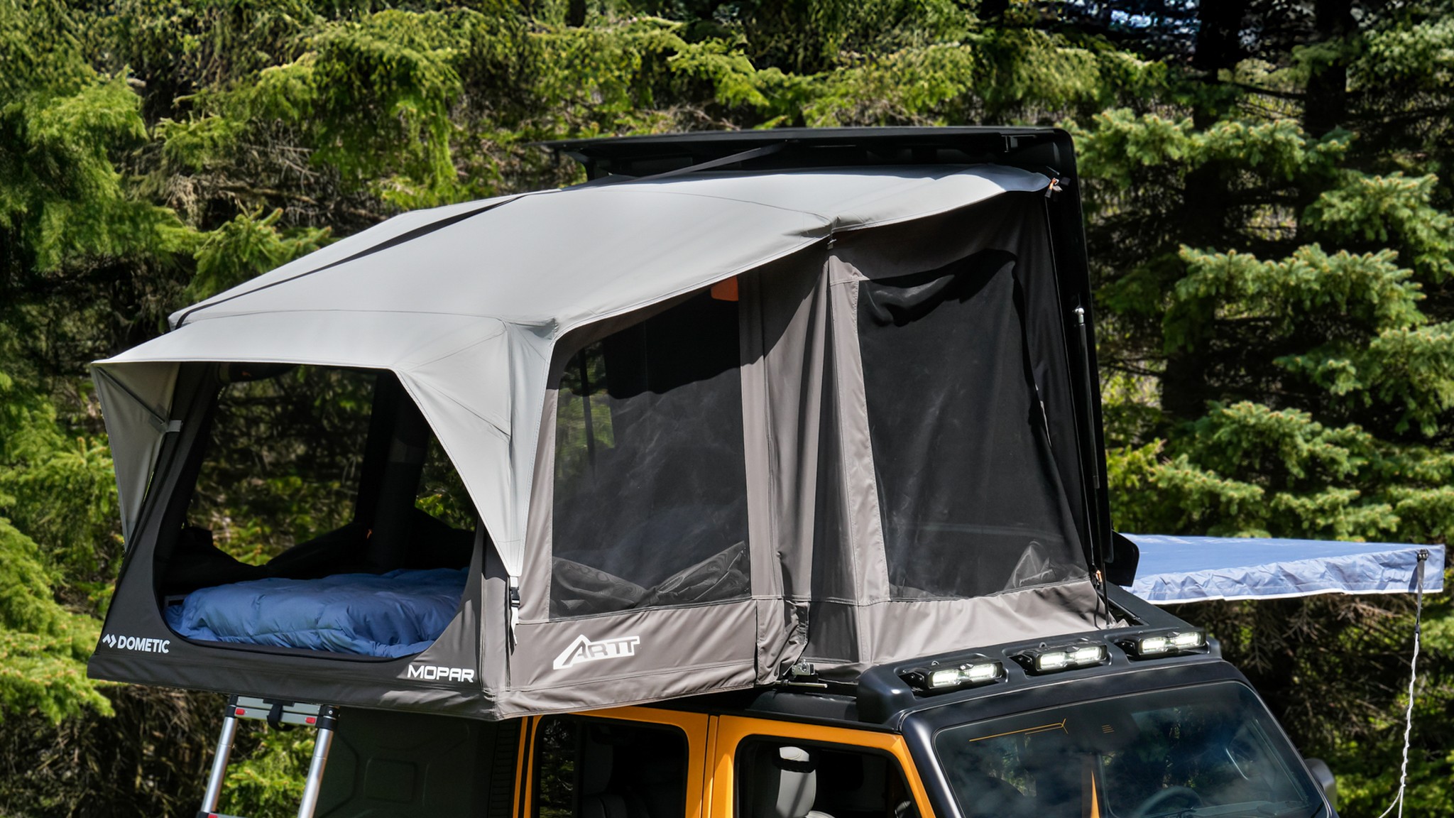 2025 Jeep Wrangler 4xe Dometic Awning Rooftop Tent ARTT Sunchaser Concept 2