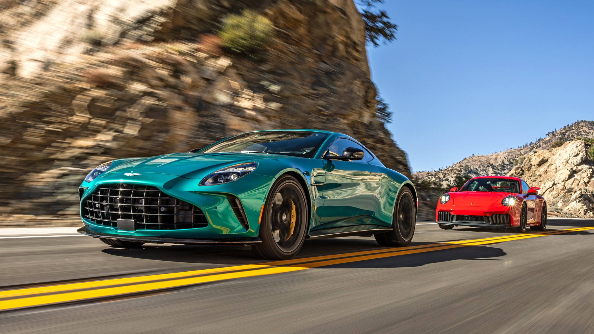 001 2025 Aston Martin Vantage Porsche 911 Lead