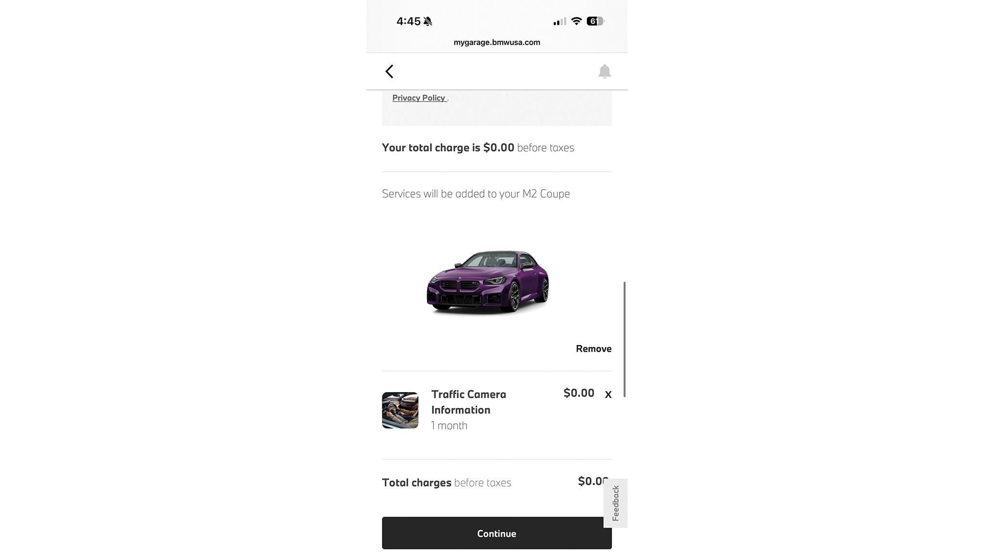 BMW M2 app subscription 3