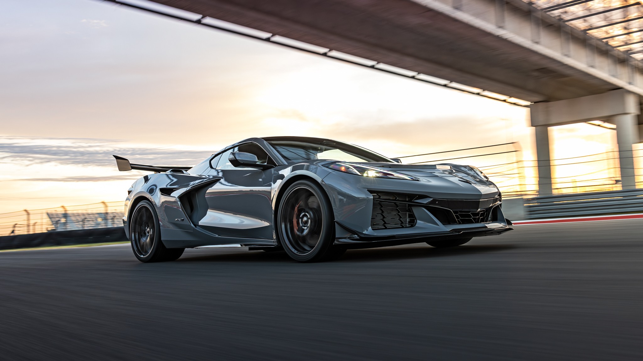 003 2026 Chevrolet Corvette ZR1 Front Three Quarter Action