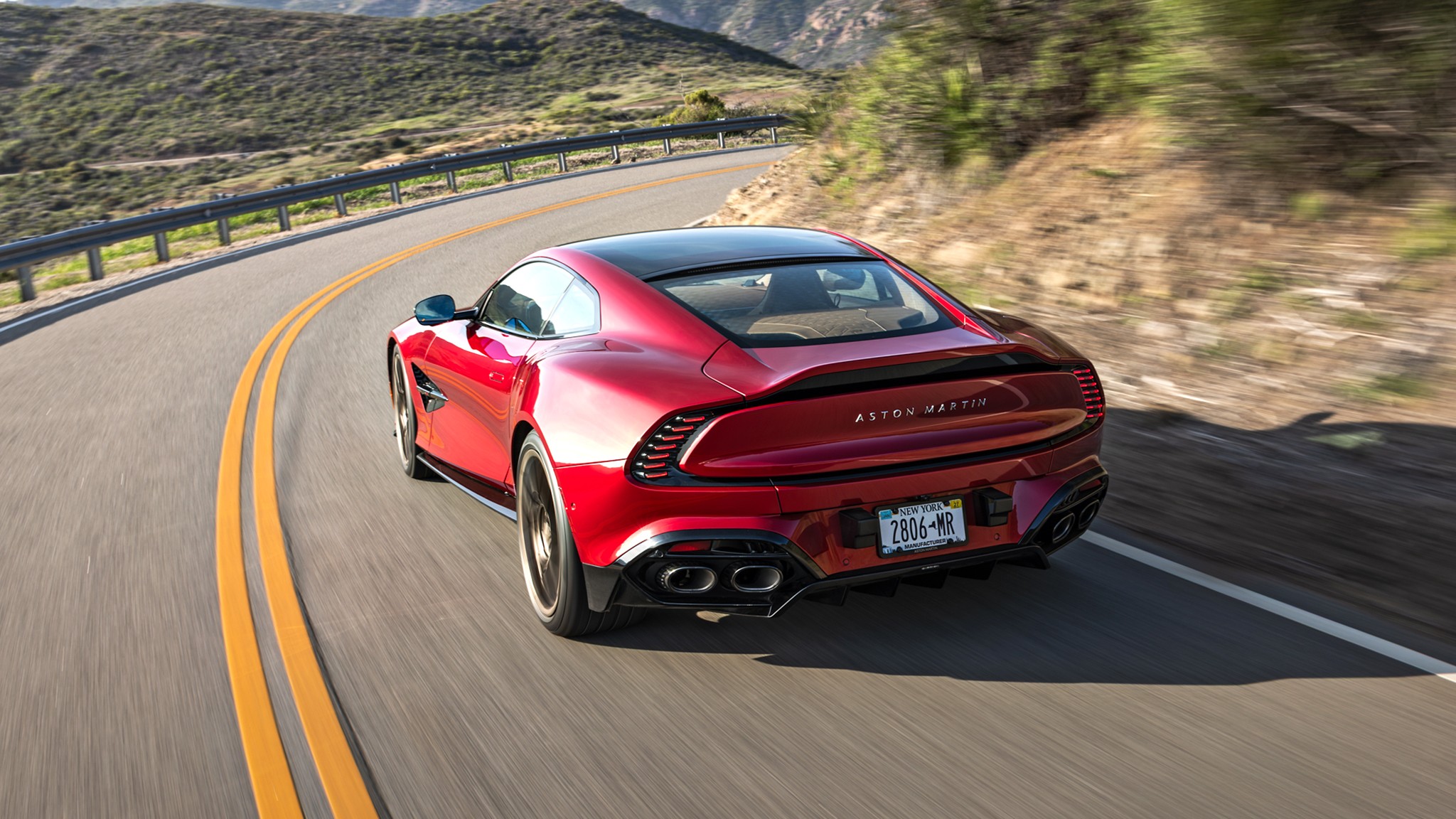 003 2025 Aston Martin Vanquish Rear Three Quarter Action