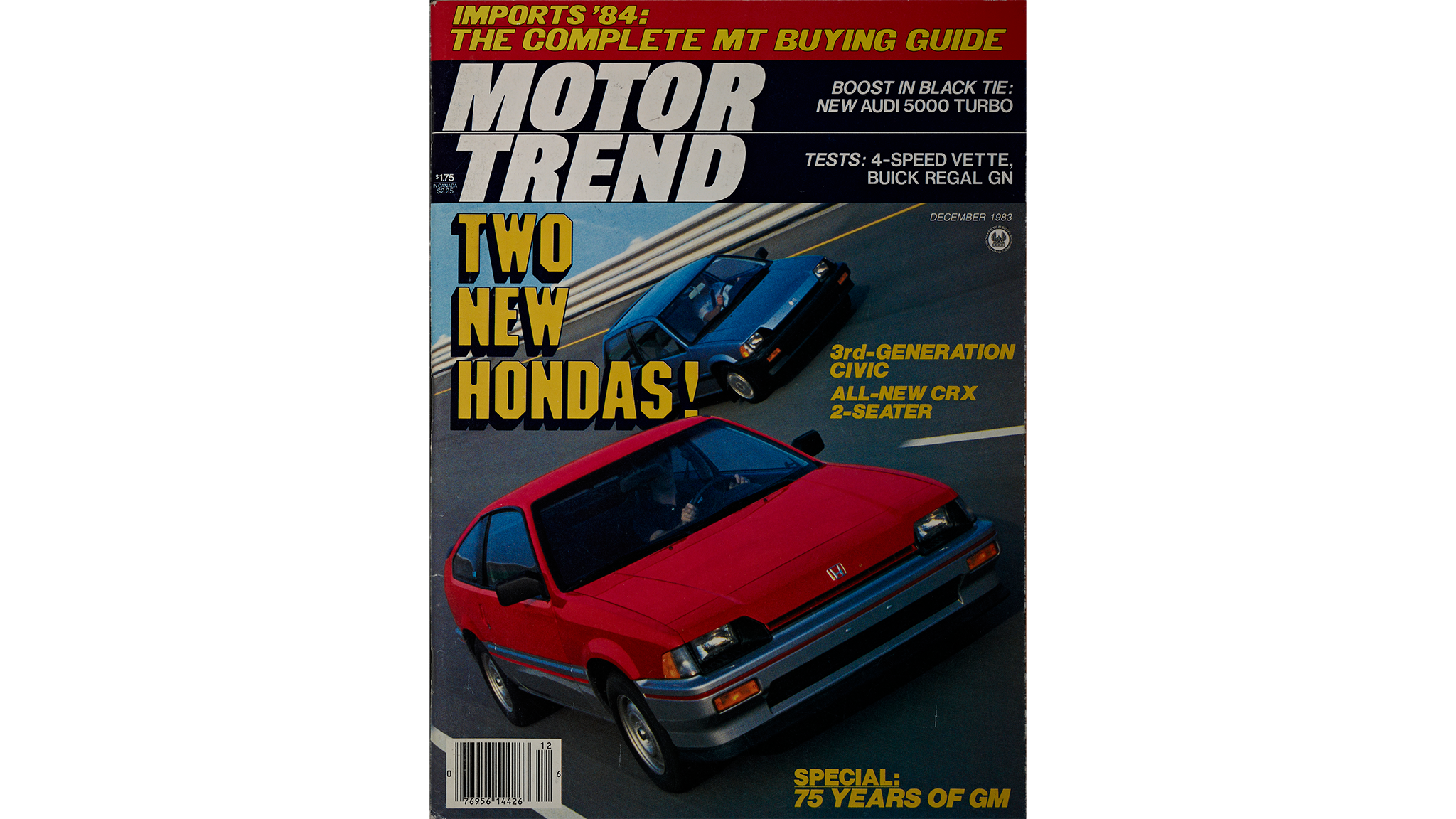 motortrend december 1983 cover honda civic crx