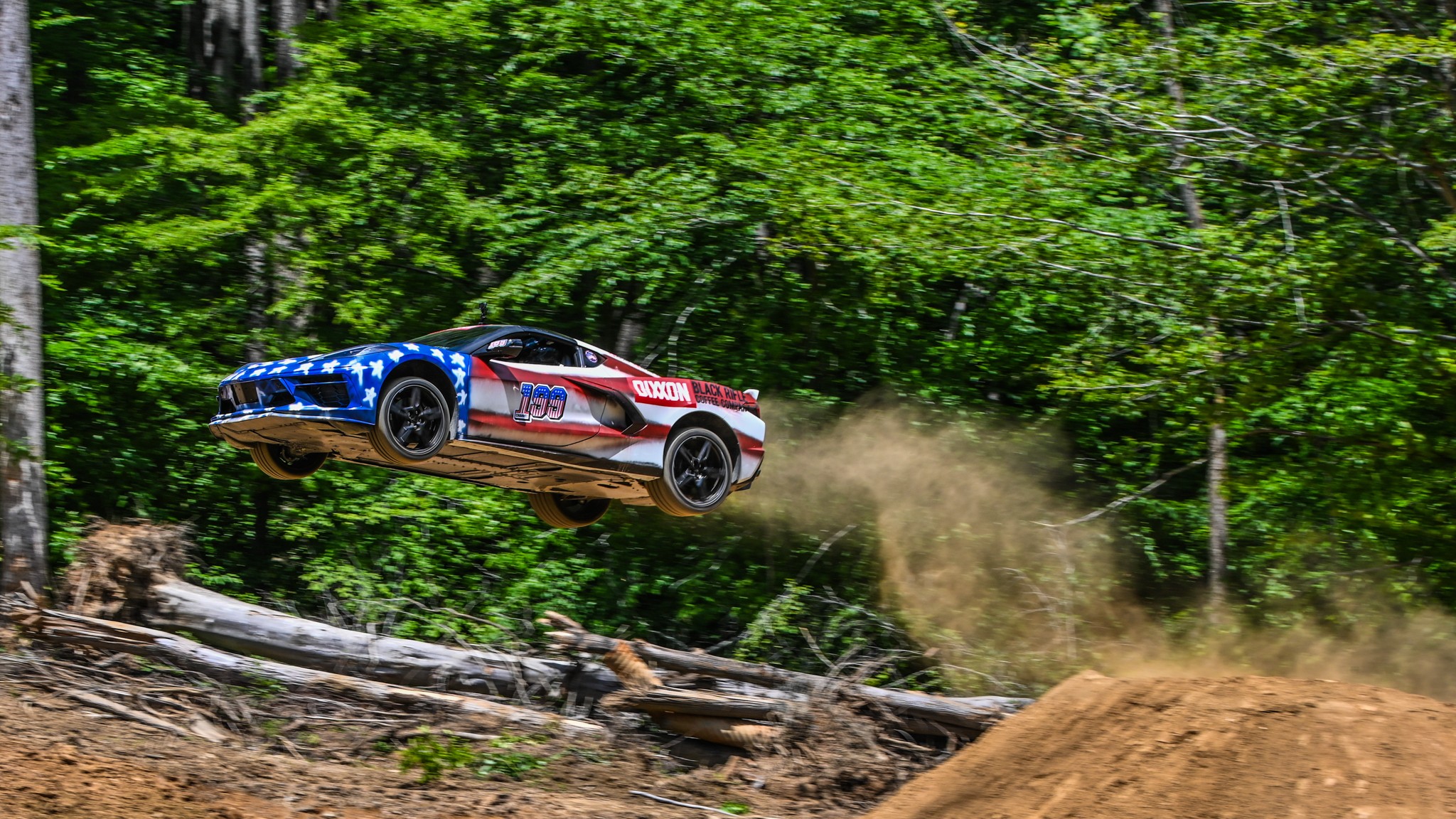 Chevrolet C8 Corvette Jump Jim York Travis Pastrana Stephen Victor Photos 7