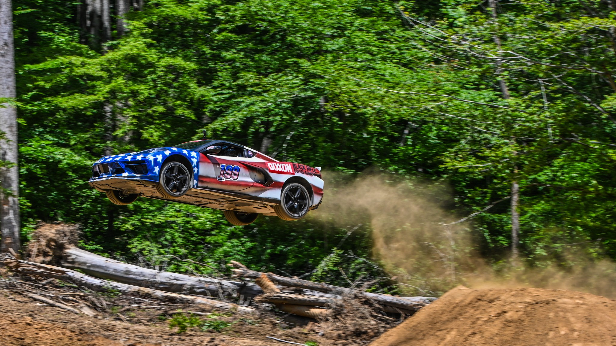 Chevrolet C8 Corvette Jump Jim York Travis Pastrana Stephen Victor Photos 9