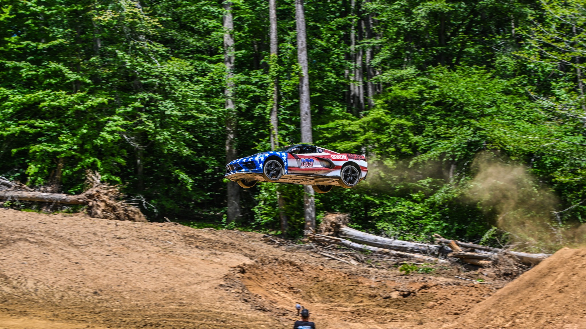 Chevrolet C8 Corvette Jump Jim York Travis Pastrana Stephen Victor Photos 10