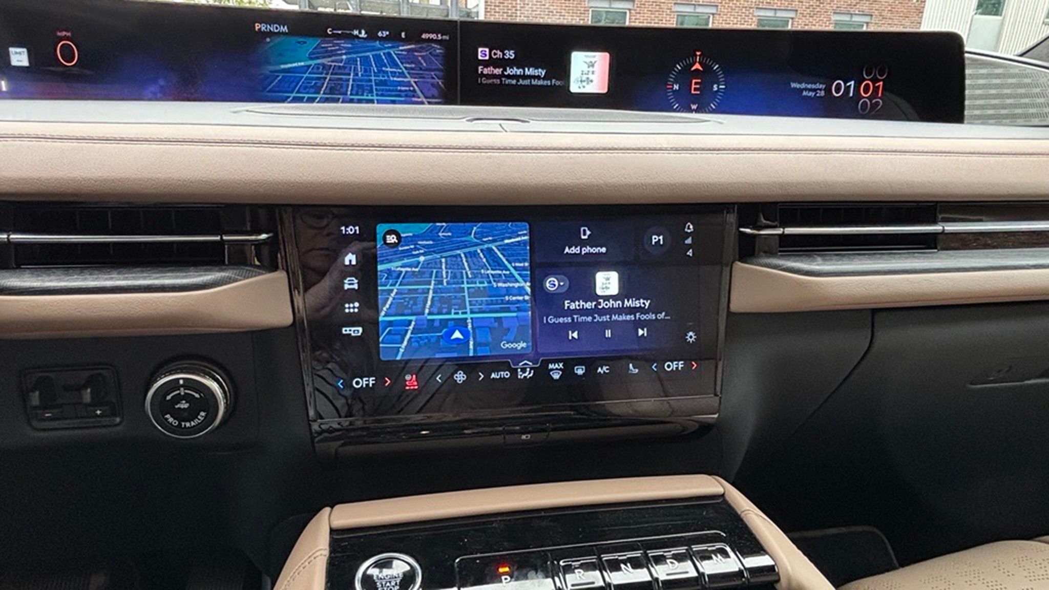 2025 Lincoln Navigator control screen