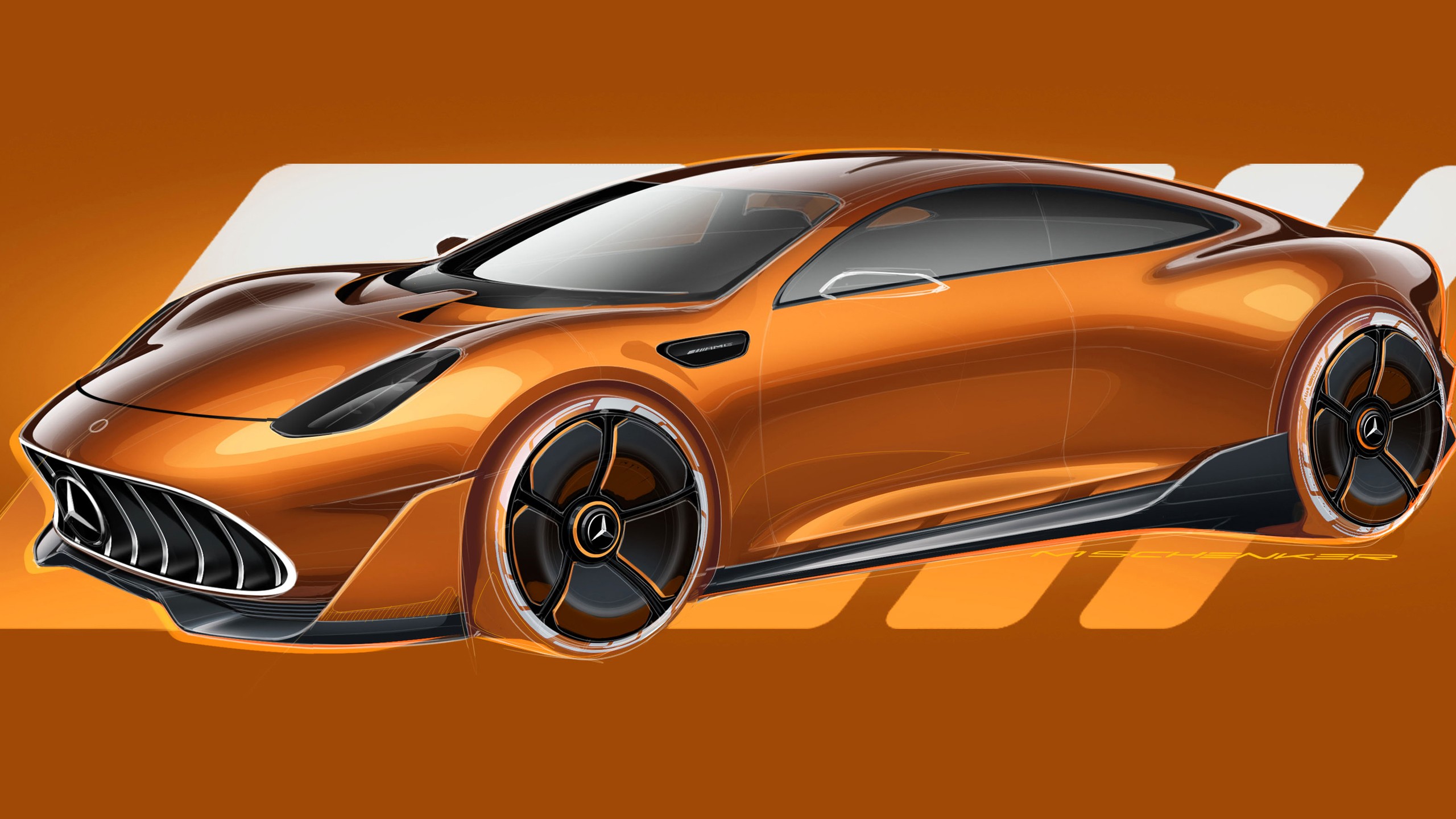 Mercedes AMG GT XX concept art diagrams 1