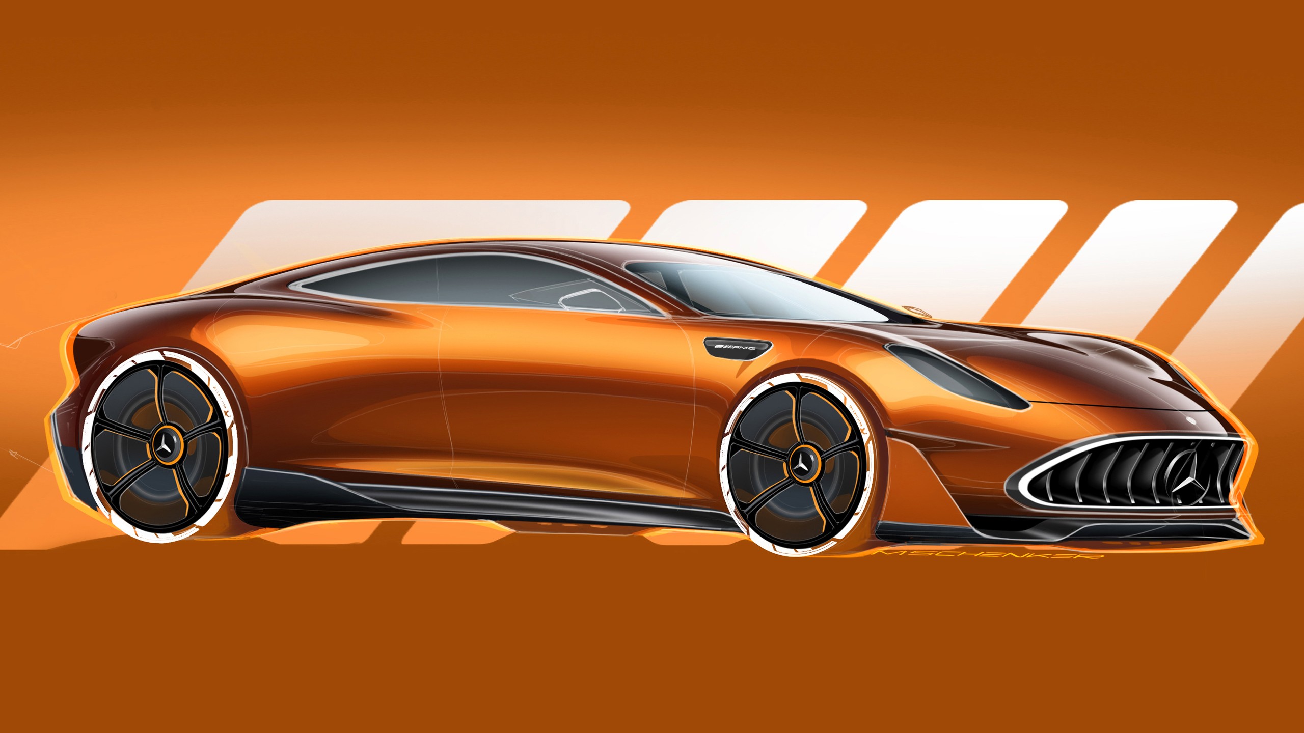 Mercedes AMG GT XX concept art diagrams 2