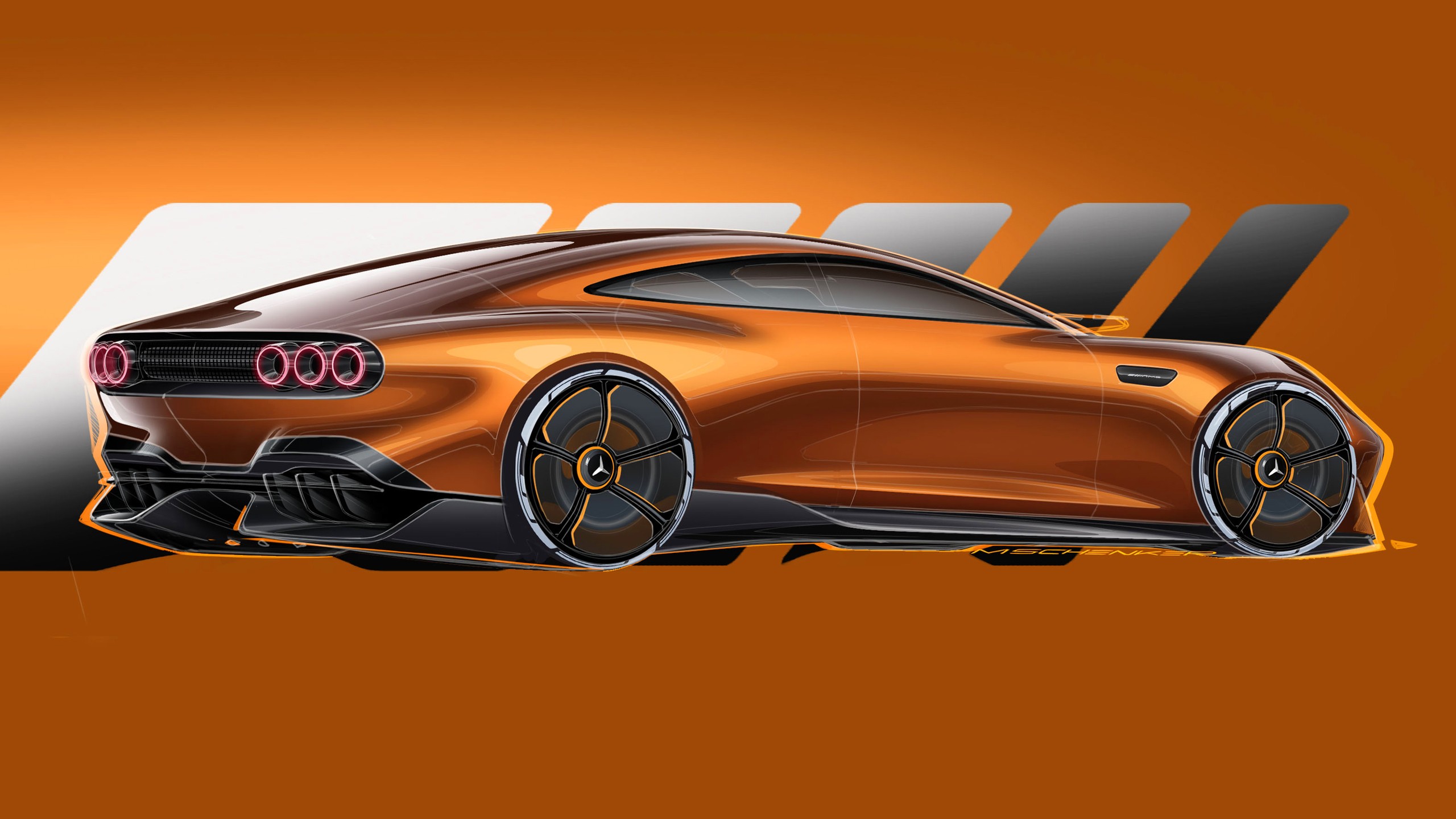 Mercedes AMG GT XX concept art diagrams 4