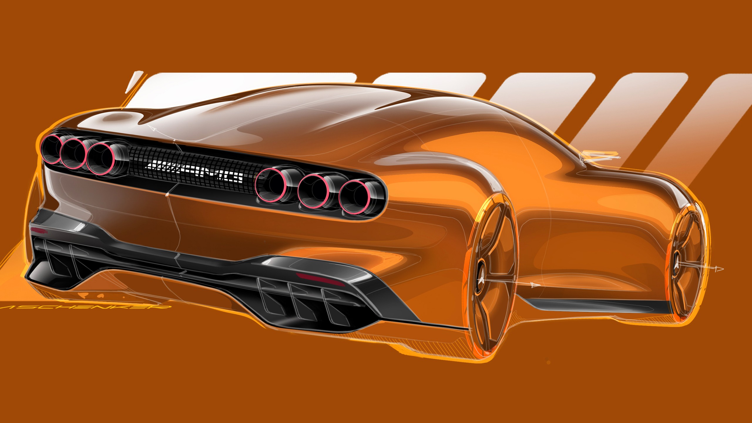 Mercedes AMG GT XX concept art diagrams 5