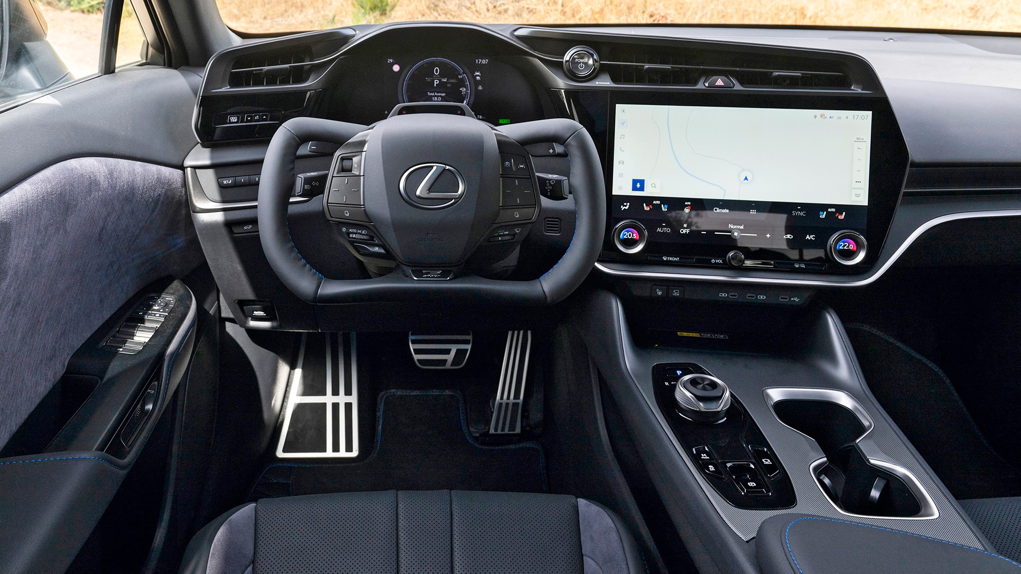 2026 Lexus RZ 550e F Sport euro spec Sonic Platinum 060