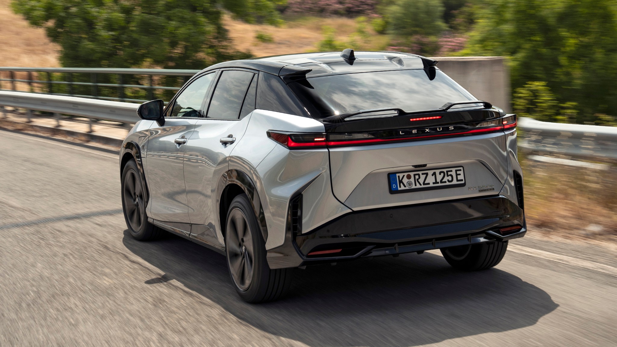 2026 Lexus RZ 550e F Sport euro spec Sonic Platinum 035