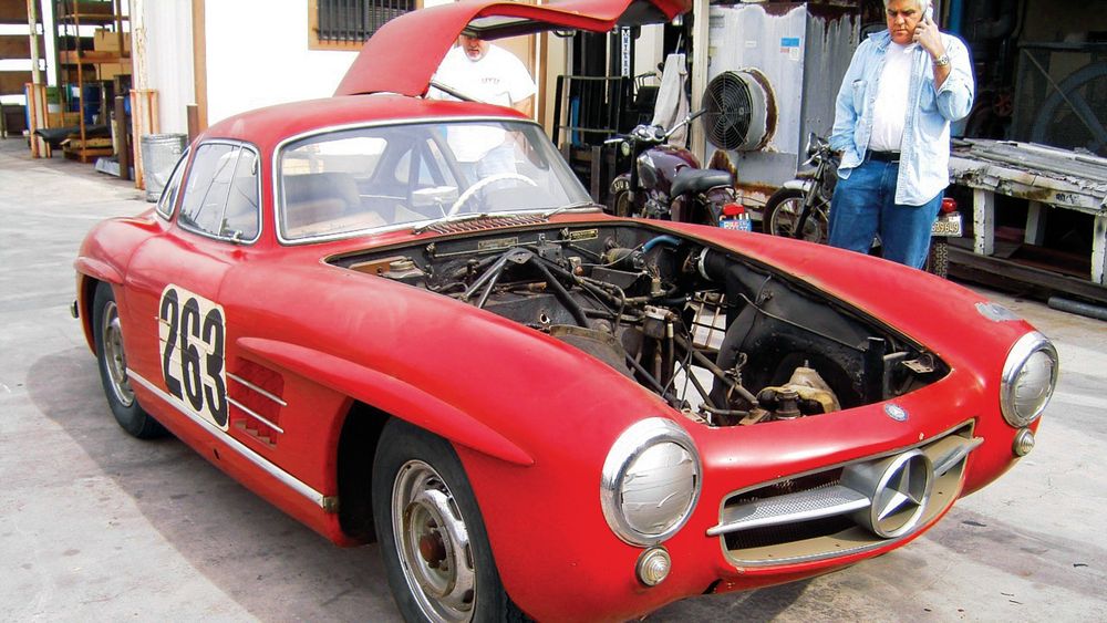 jay leno 1955 mercedes benz 300sl gullwing 2