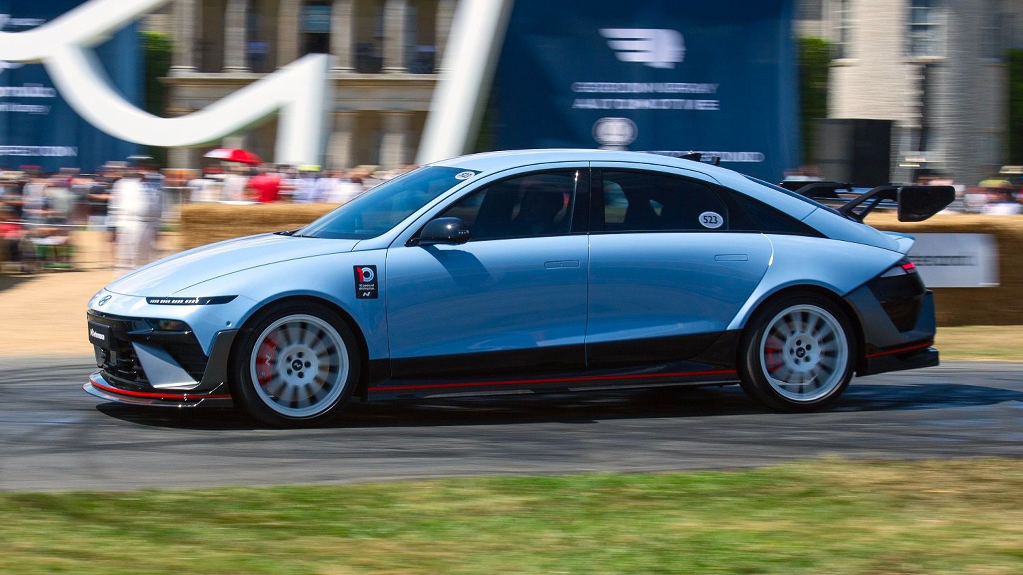 2026 hyundai ioniq 6 n at goodwood side motion
