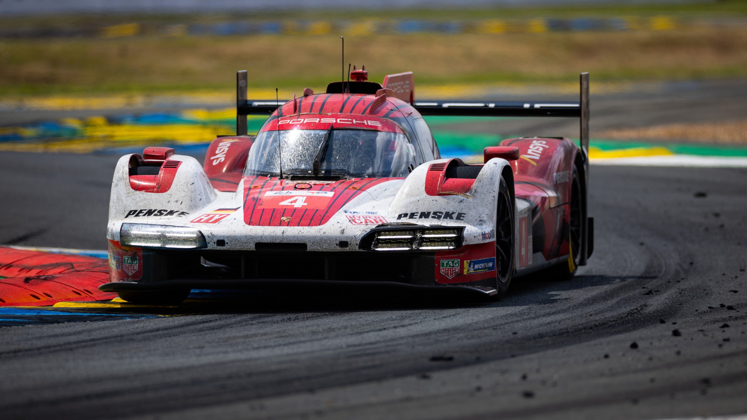 Porsche 963 Red White On Track