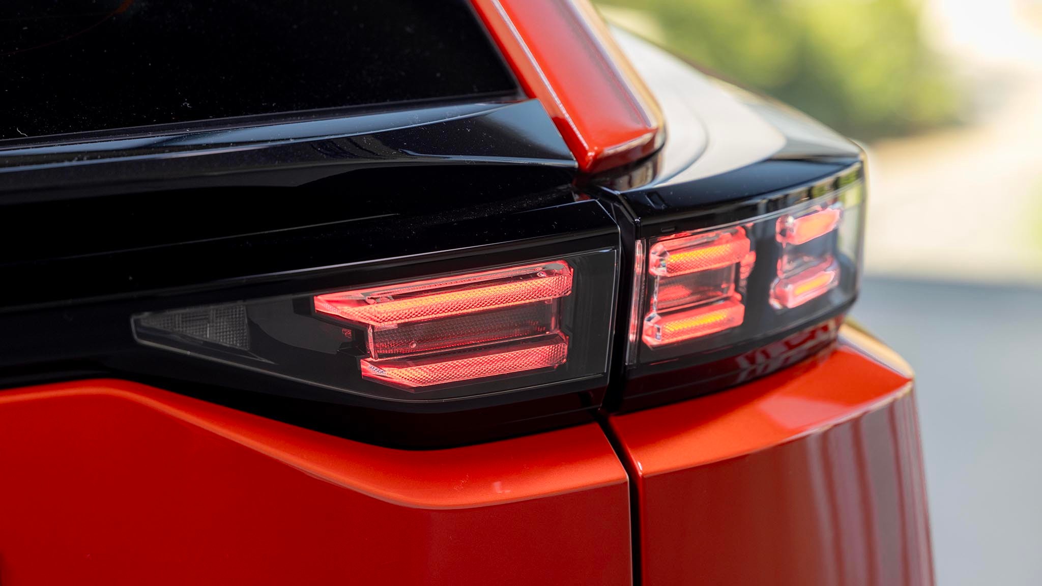 2025 Subaru Uncharted close up of illuminated taillamp 2