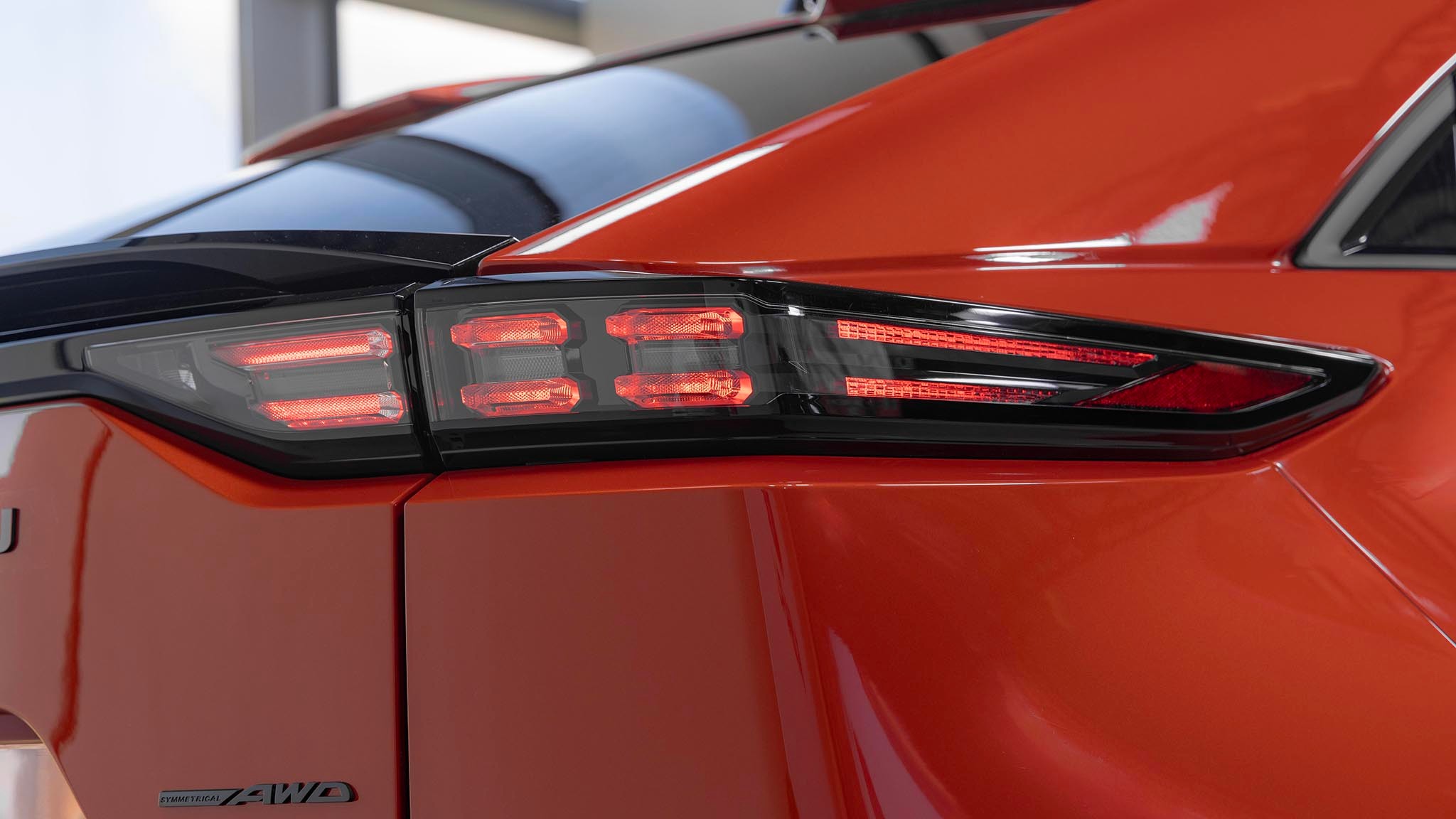 2025 Subaru Uncharted close up of illuminated taillamp