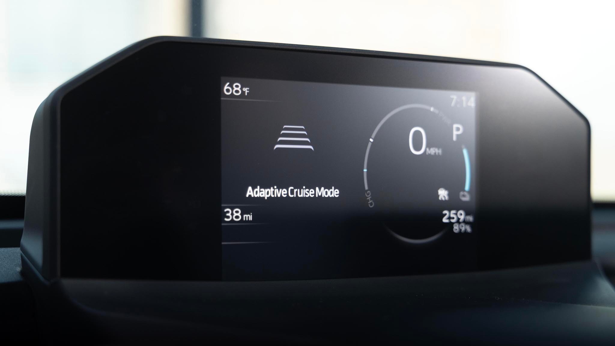 2025 Subaru Uncharted close up of small driver s information display on top of dashboard