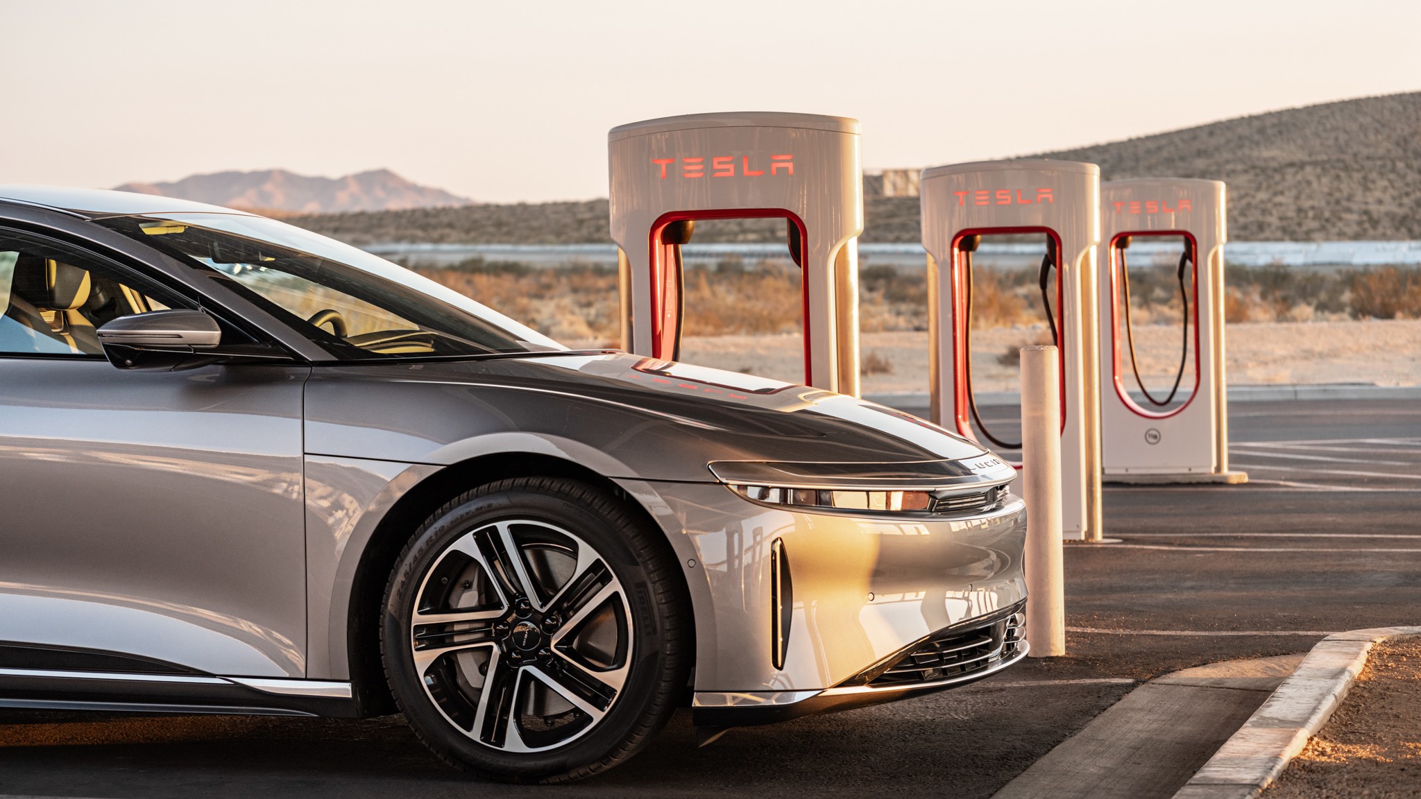 2026 Lucid Air Tesla Supercharger Adapter EV Electric Luxury Sedan 6