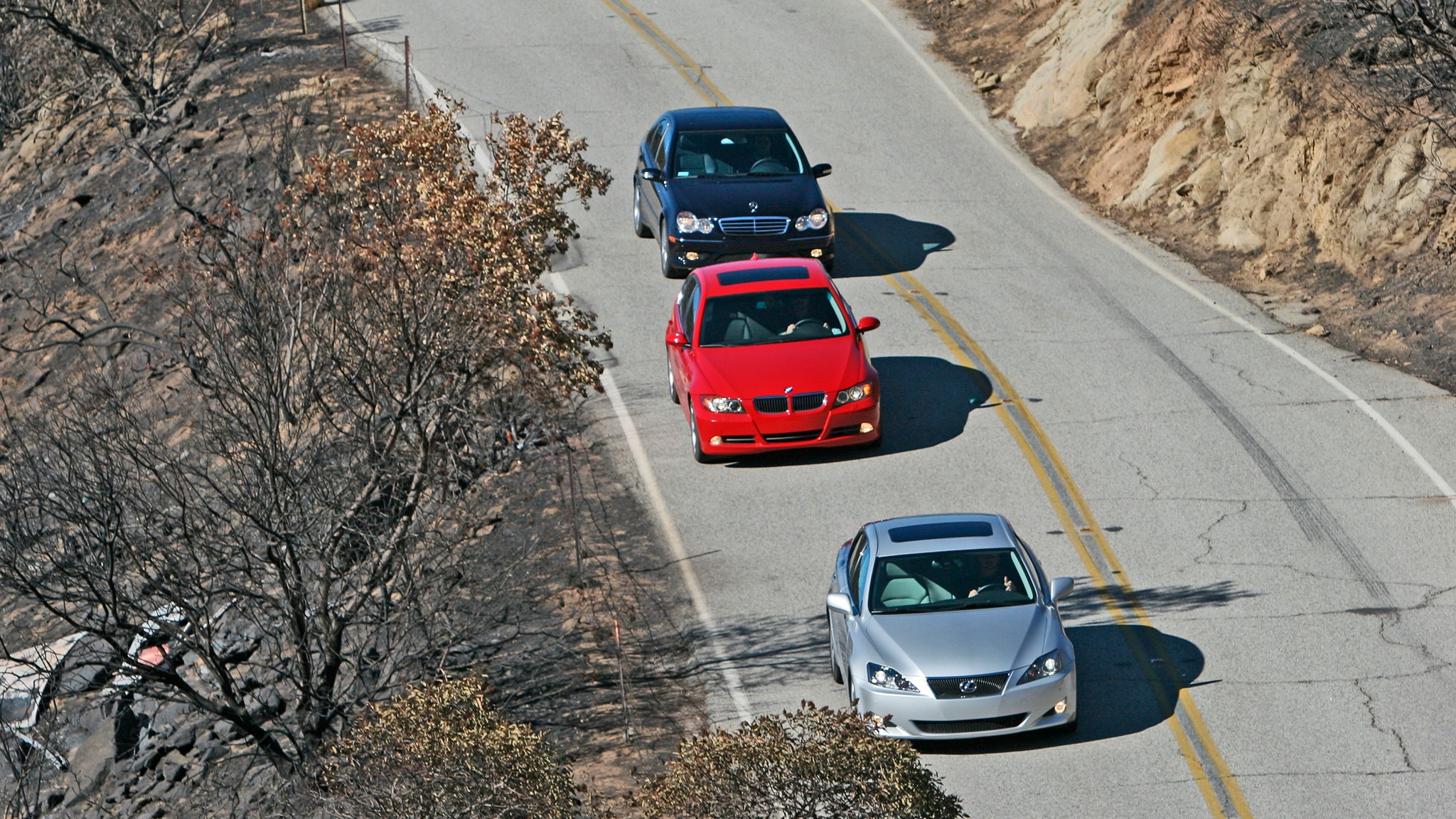 065 2006 bmw 330i vs lexus is 350 vs mercedes benz c350 sport