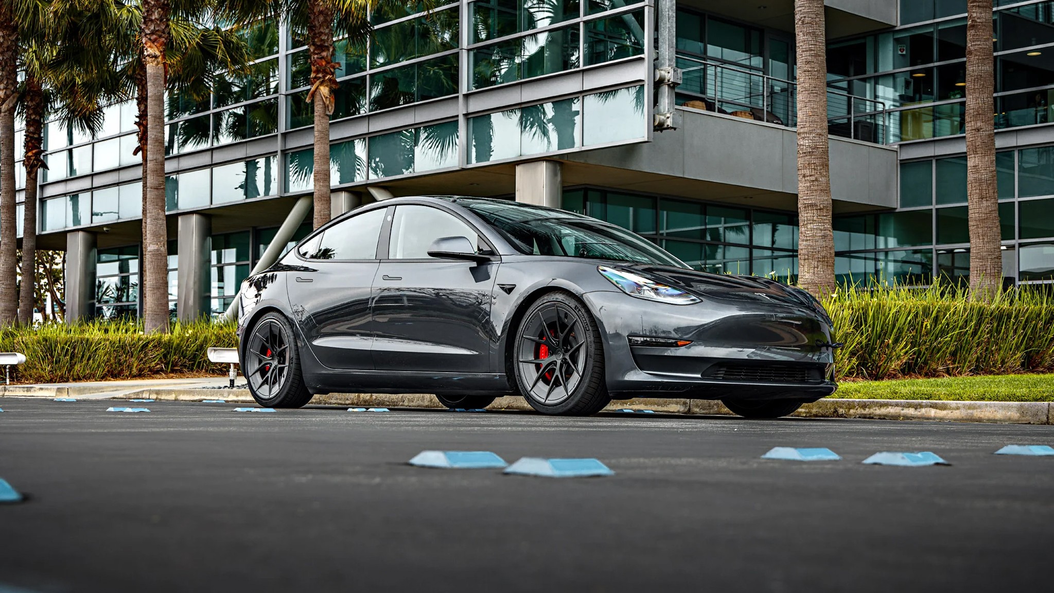 Unplugged Performance Road Warrior Forged Aluminum Wheel Tesla Model 3 Y EV SUV Sedan 6