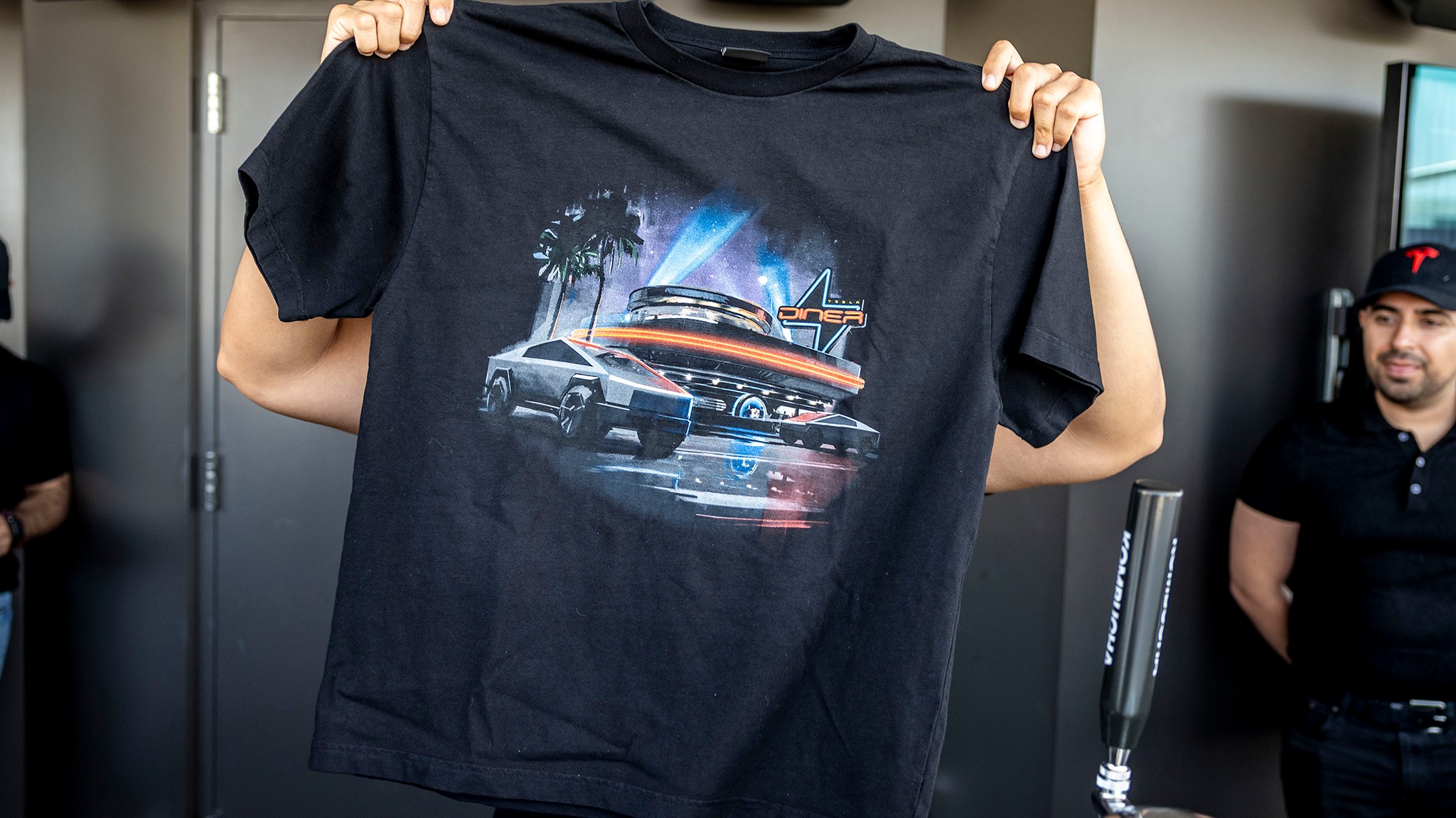 3 Tesla Diner Review 2025 merchandise