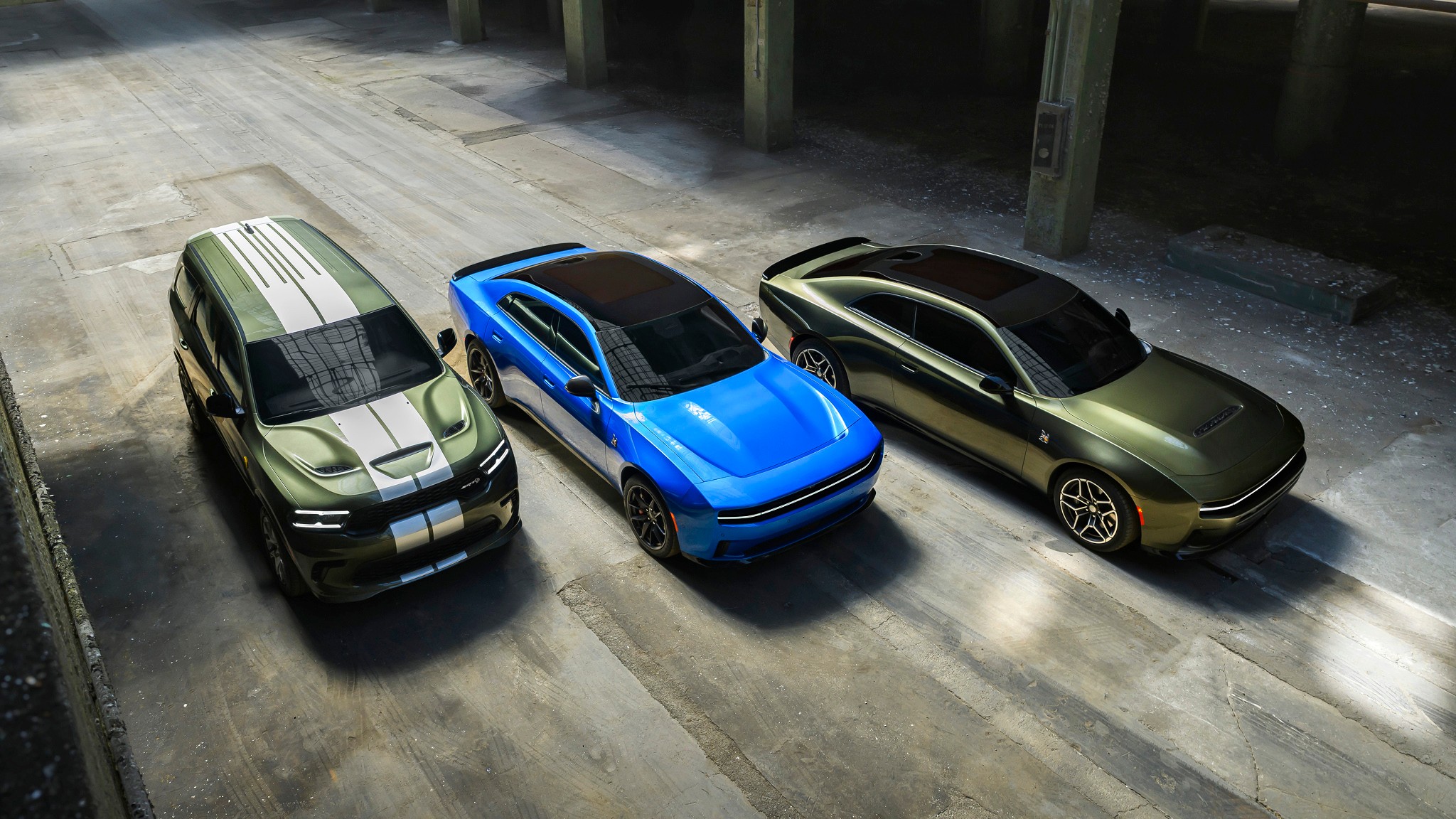 48 group shot 2026 Dodge Charger n Daytona n Durango SRT