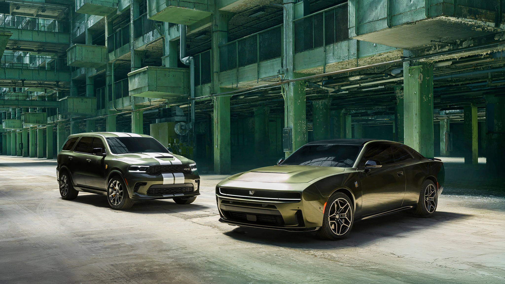 50 group shot 2026 Dodge Charger n Durango SRT