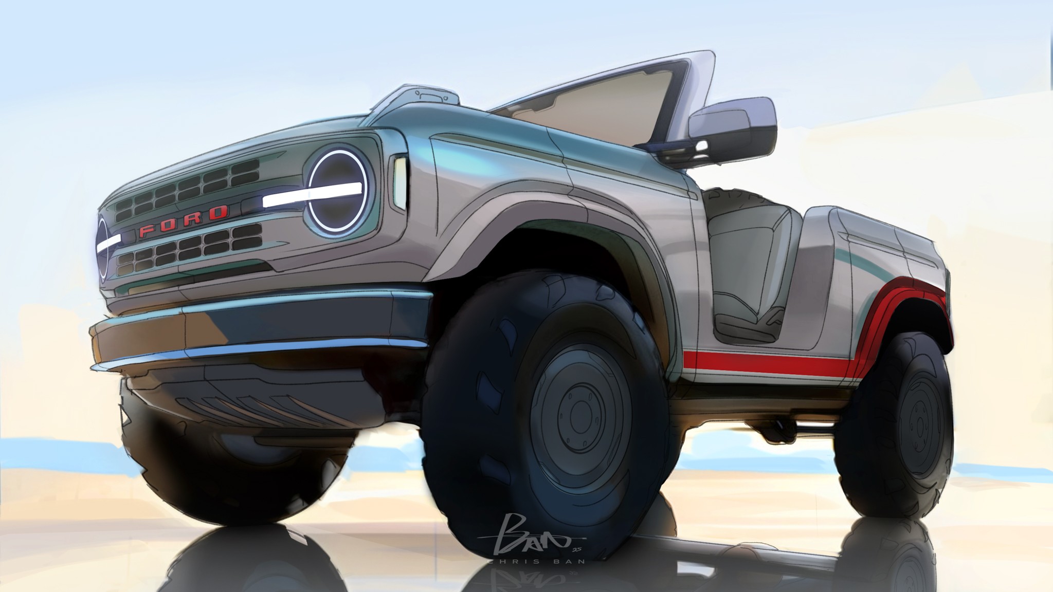 2025 Ford Bronco Roadster Concept SUV 22