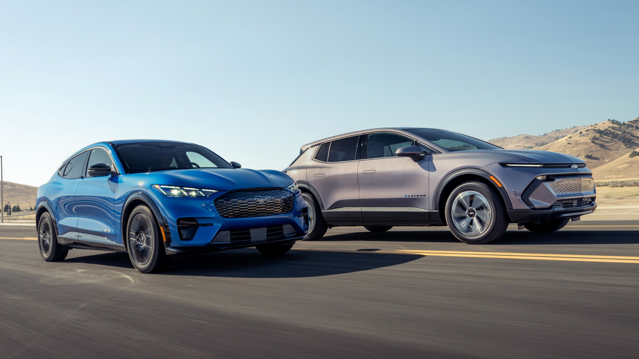 001 2025 Ford Mustang Mach E vs Chevy Equinox EV