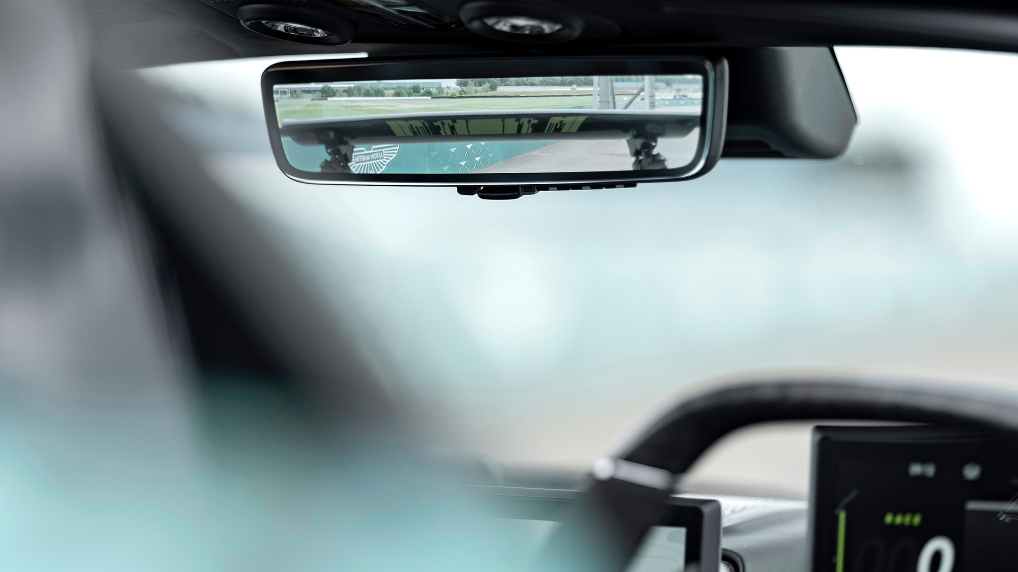 007 aston martin valhalla prototype rear view mirror first drive stowe circuit