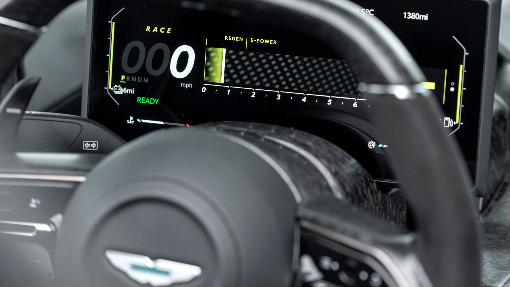 017 aston martin valhalla prototype steering wheel gauges first drive stowe circuit