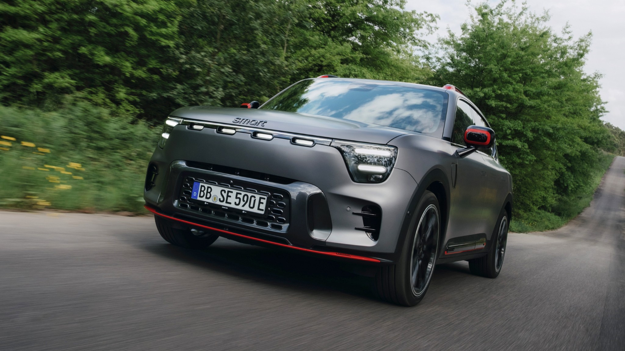 001 2025 smart 5 brabus front three quarter driving first drive