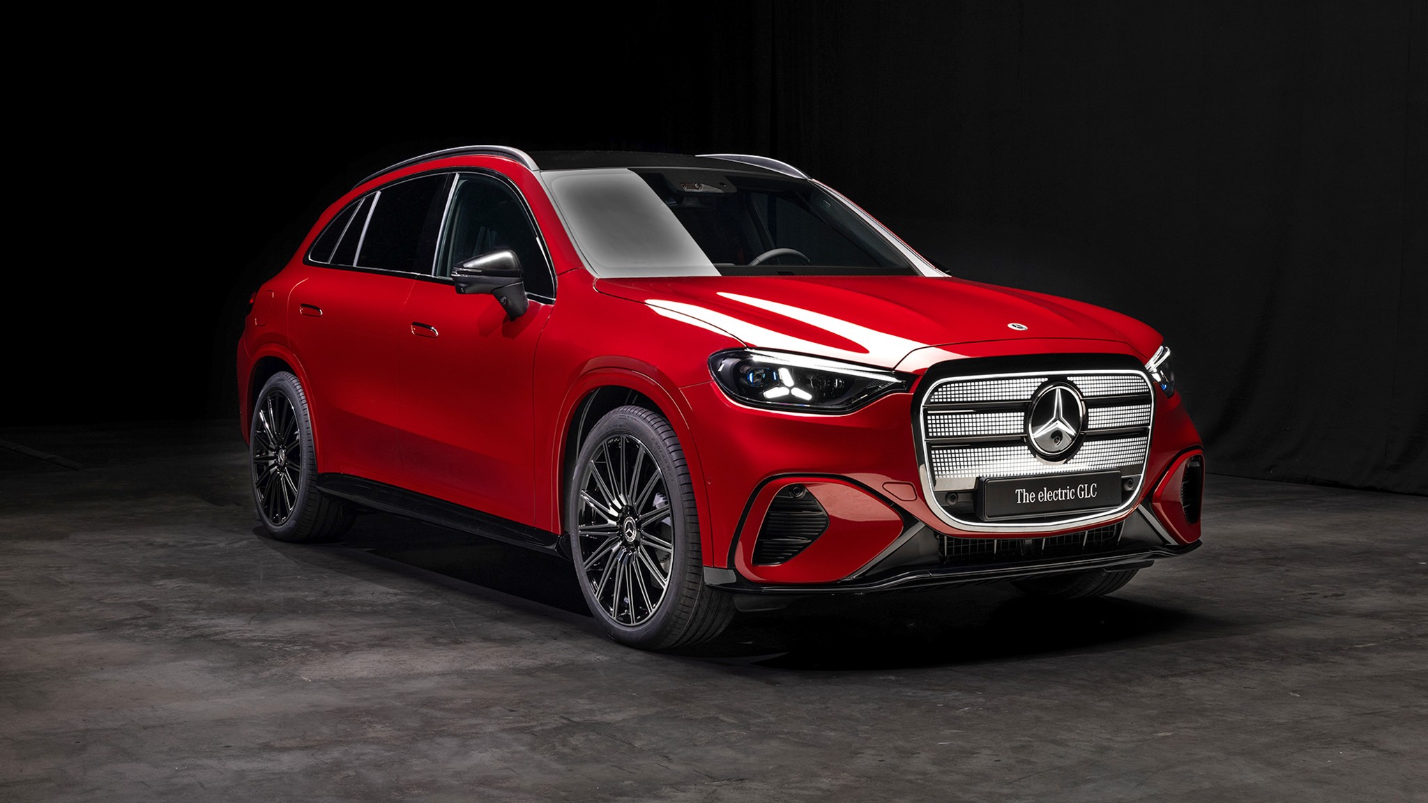 21 2027 Mercedes Benz GLC EV red