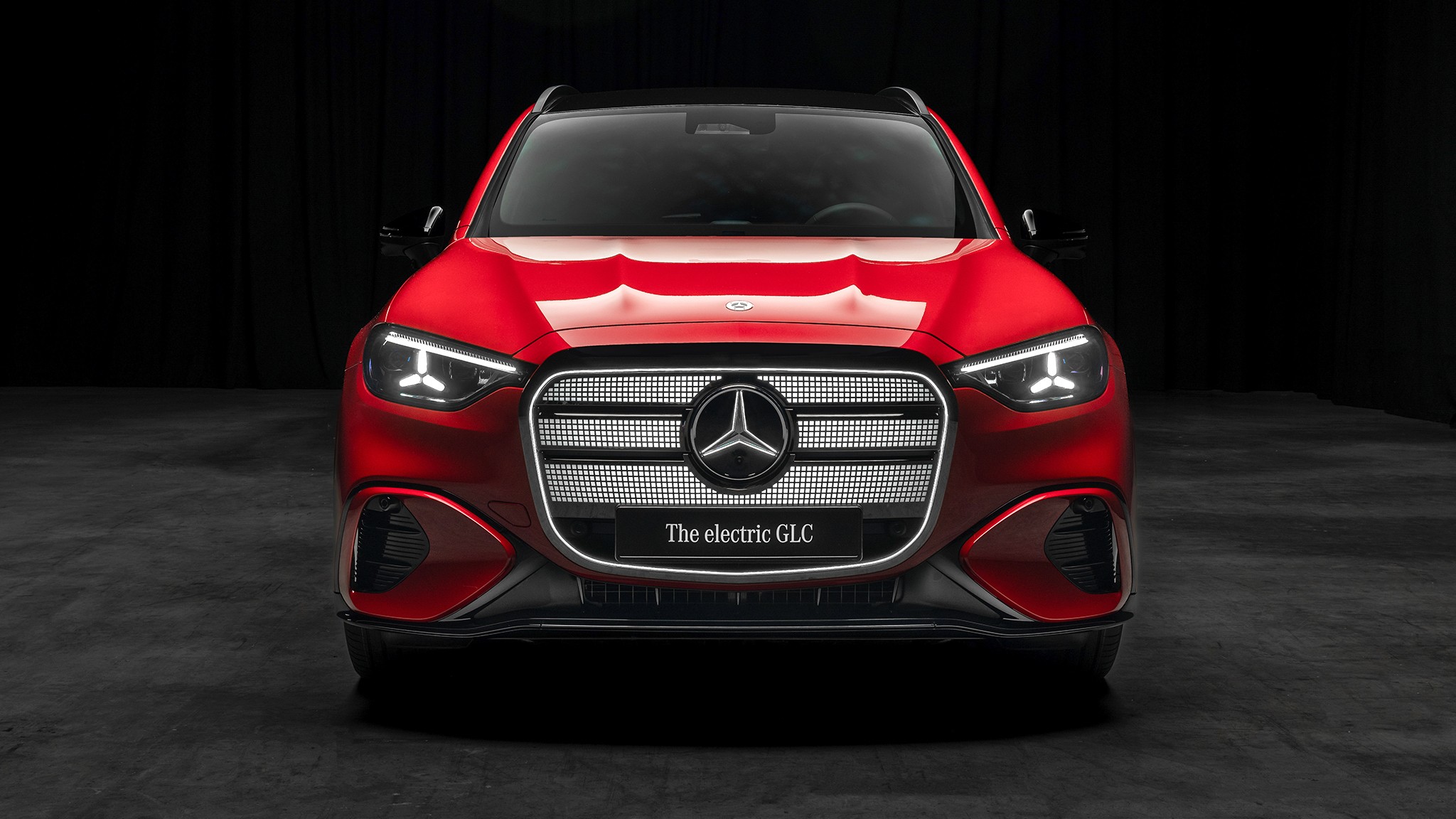 22 2027 Mercedes Benz GLC EV red
