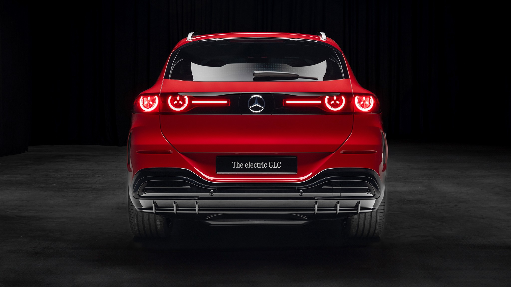 27 2027 Mercedes Benz GLC EV red